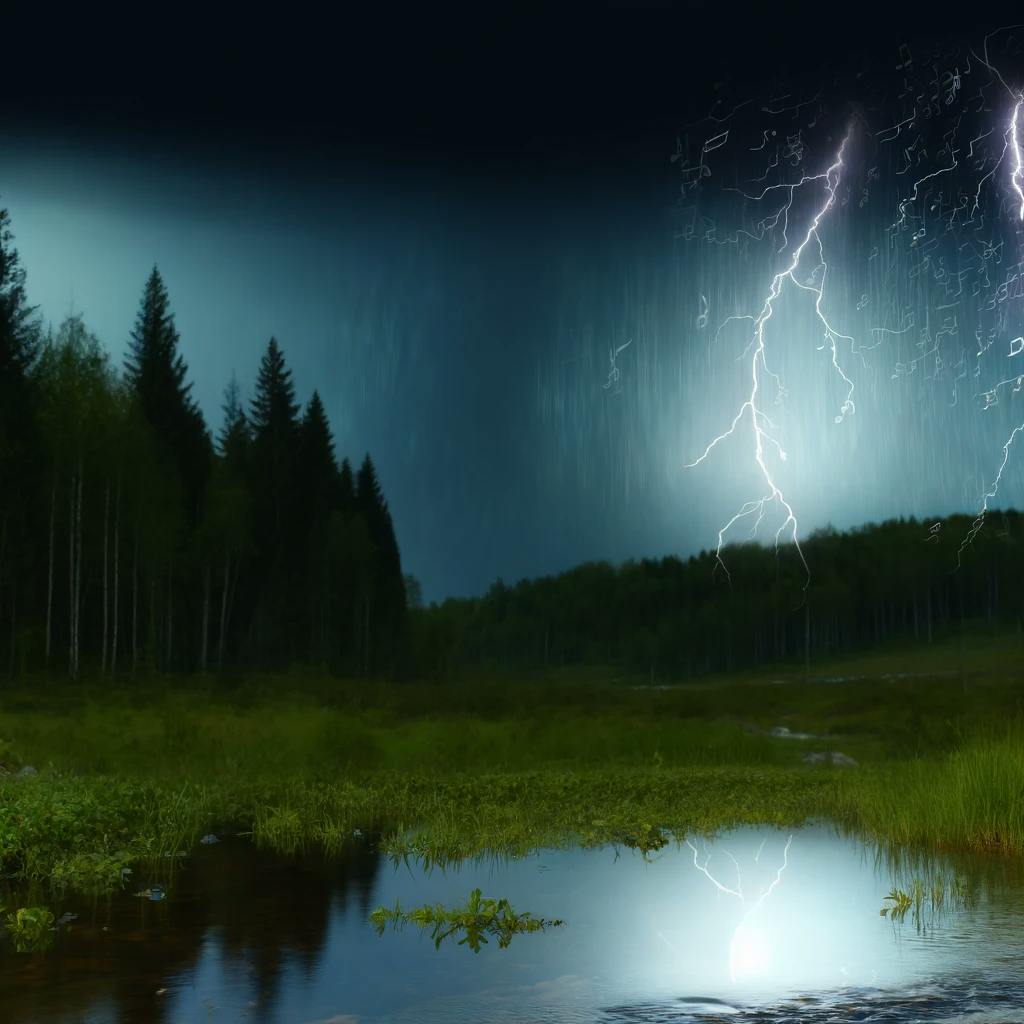 😴⛈️🎵 Deja que el Sonido Armonioso de la TORMENTA y la MELODÍA Relajante te Transporten a una NOCHE Reparadora
