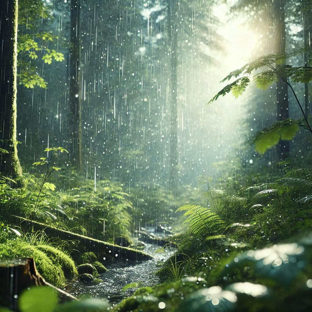 😴🌧️🎵 La LLUVIA Ligera y la MÚSICA Suave crean un AMBIENTE Ideal para DORMIR Tranquilamente
