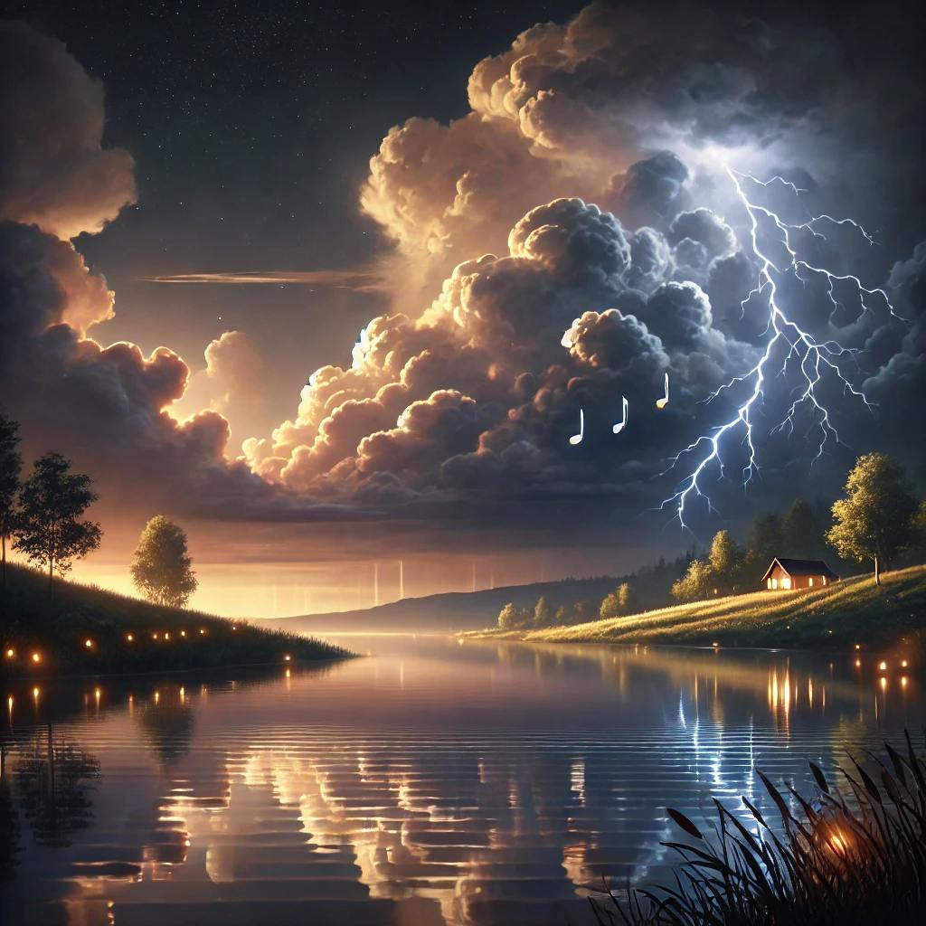 😴⛈️🎵 La TORMENTA Reconfortante y la MÚSICA Serena para un SUEÑO Tranquilo