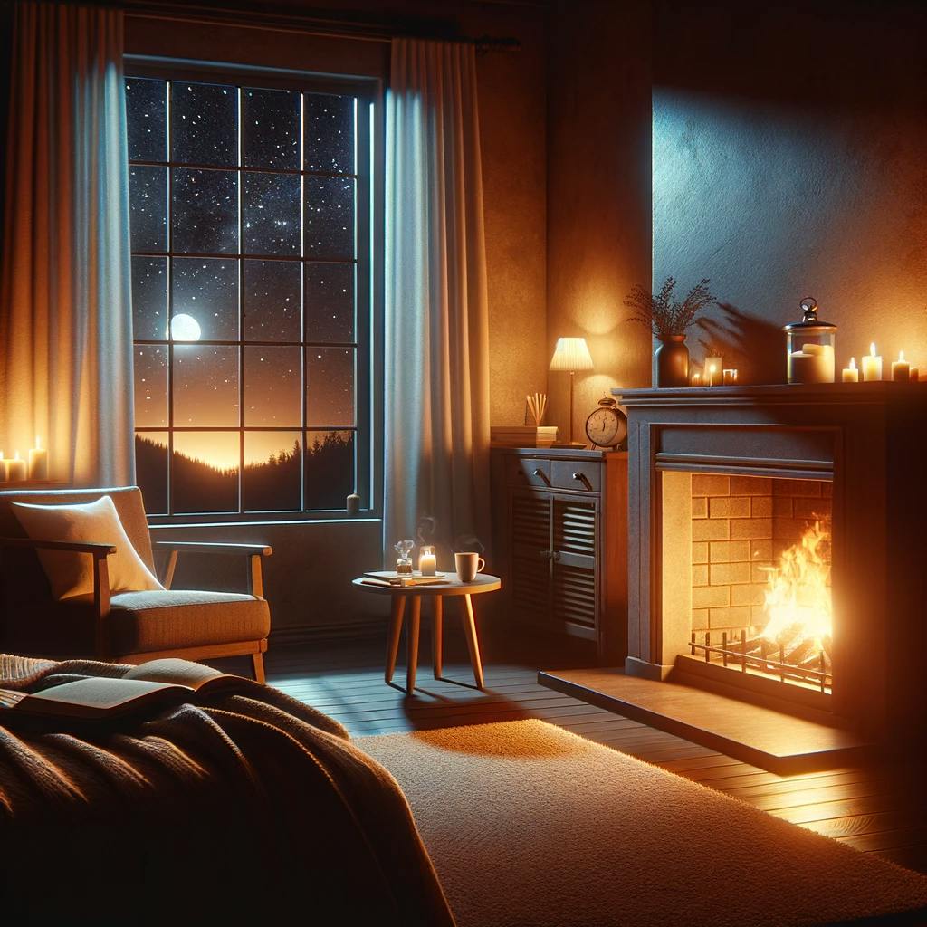 😴🔥🎵 El Sonido Reconfortante del FUEGO Combinado con Música Suave Reduce el ESTRÉS Nocturno