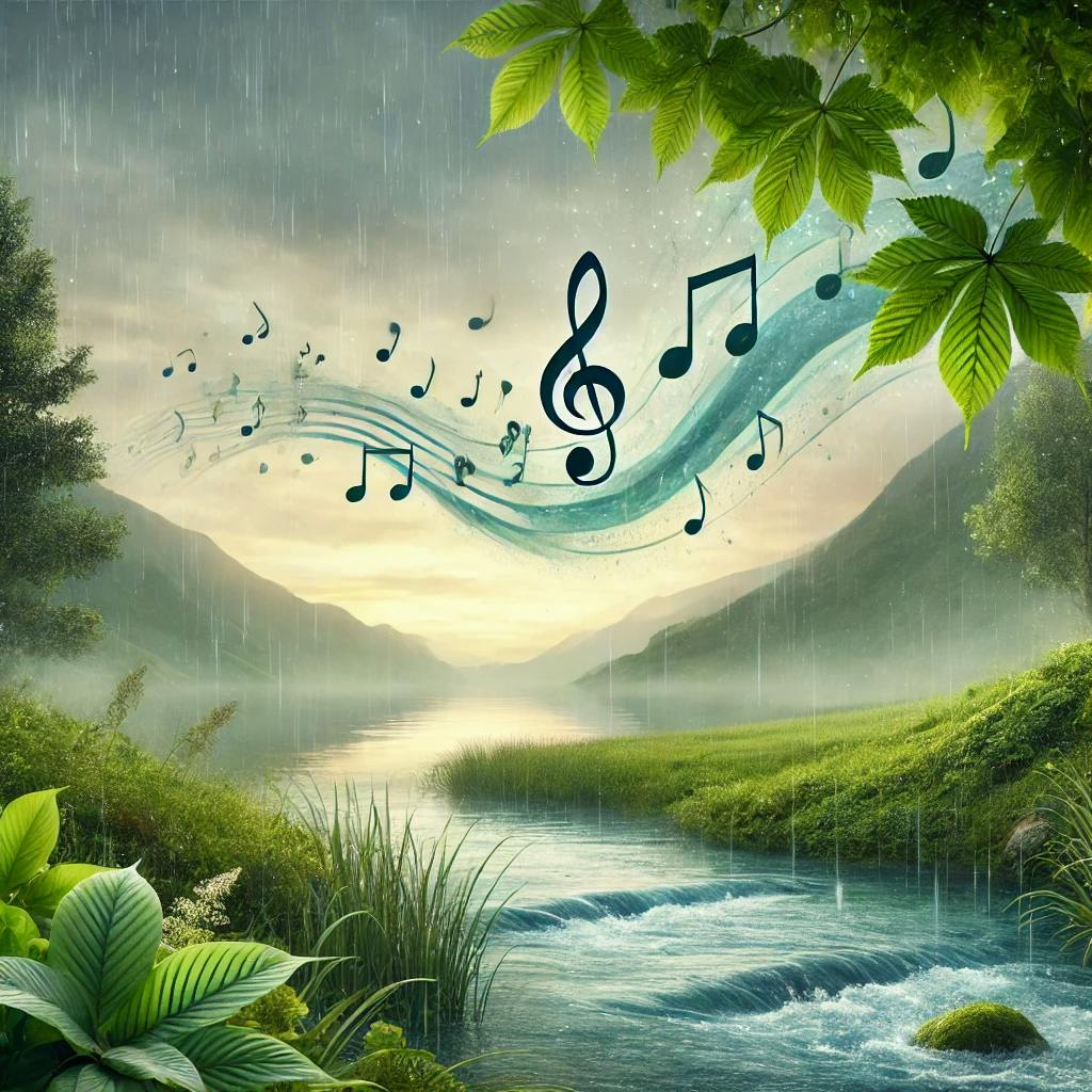 😴🌧️🎵 LLUVIA Rítmica y MÚSICA Armoniosa para Relajar el CUERPO y la MENTE