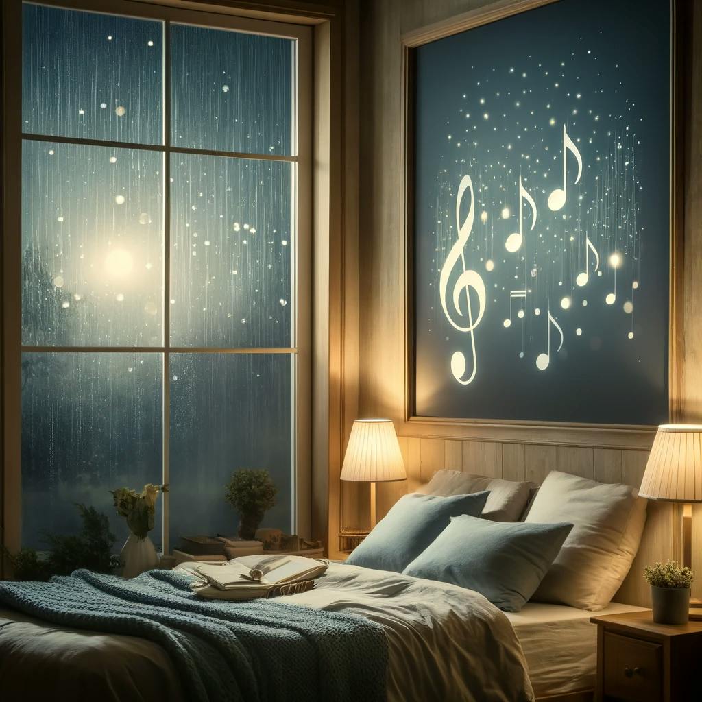 😴🌧️🎵 Una Ambiencia MUSICAL Tranquila y LLUVIA Ligera Reducen la ANSIEDAD para DORMIR MEJOR