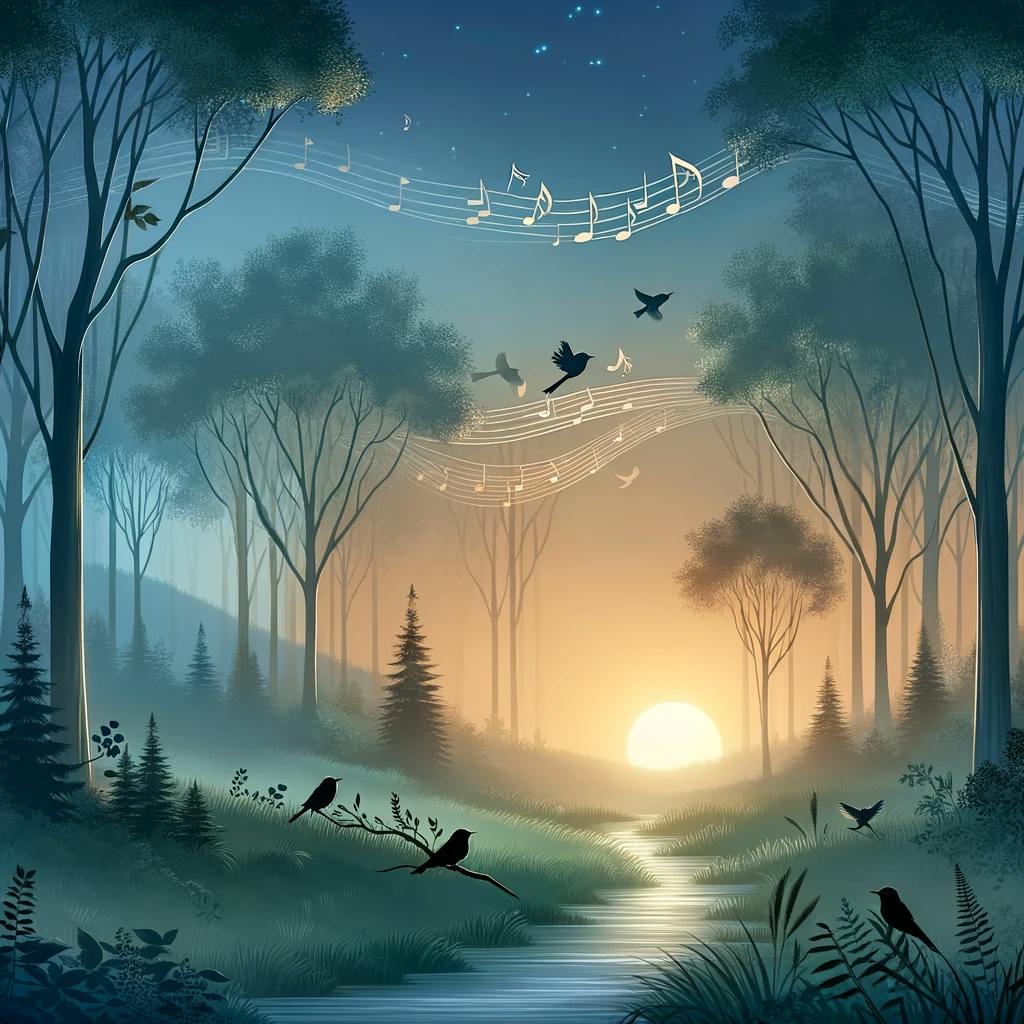 😴🍂🎵 La Combinación de Sonidos Relajantes de PÁJAROS y MÚSICA Calma Induce un RÁPIDO ADORMECIMIENTO