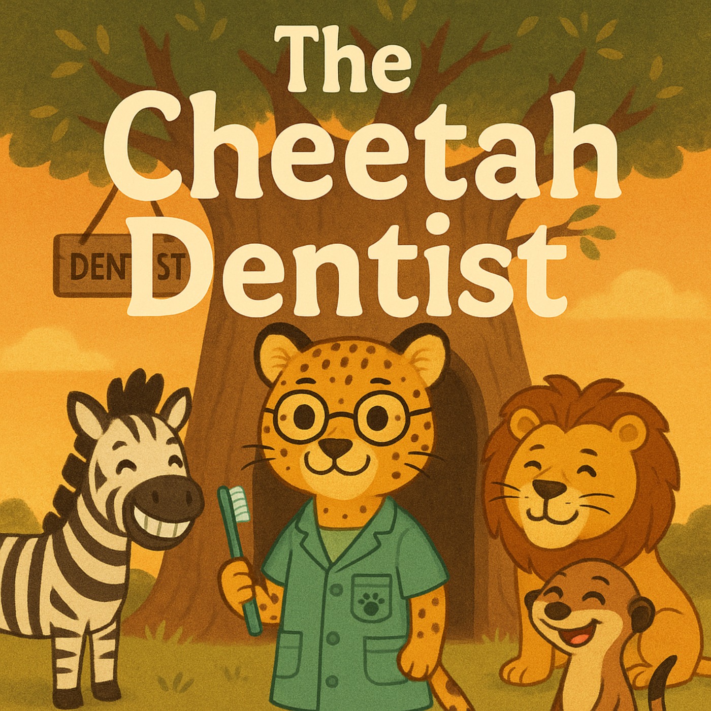 The Cheetah Dentist: The Fastest Smile in the Savannah - Original Beddtime stories episode artwork