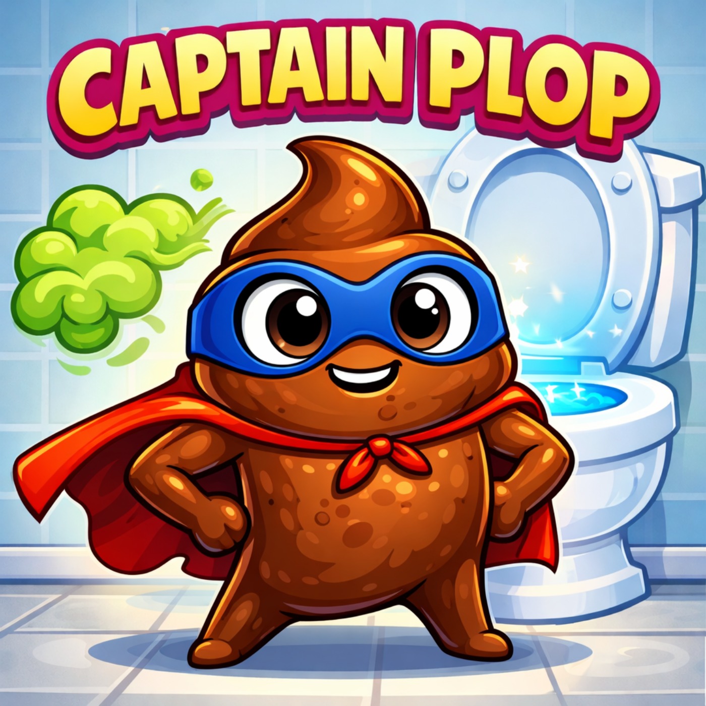 Captain Plop and the Great Toilet Escape | Original bedtime stories episode artwork
