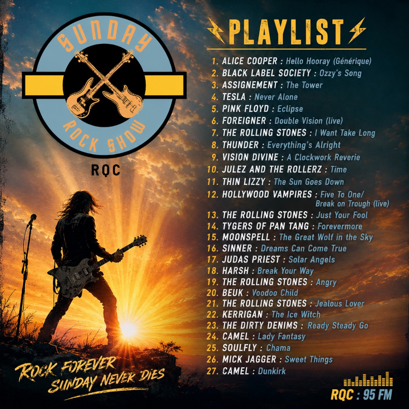 Sunday Rock Show 16/08/26 episode artwork