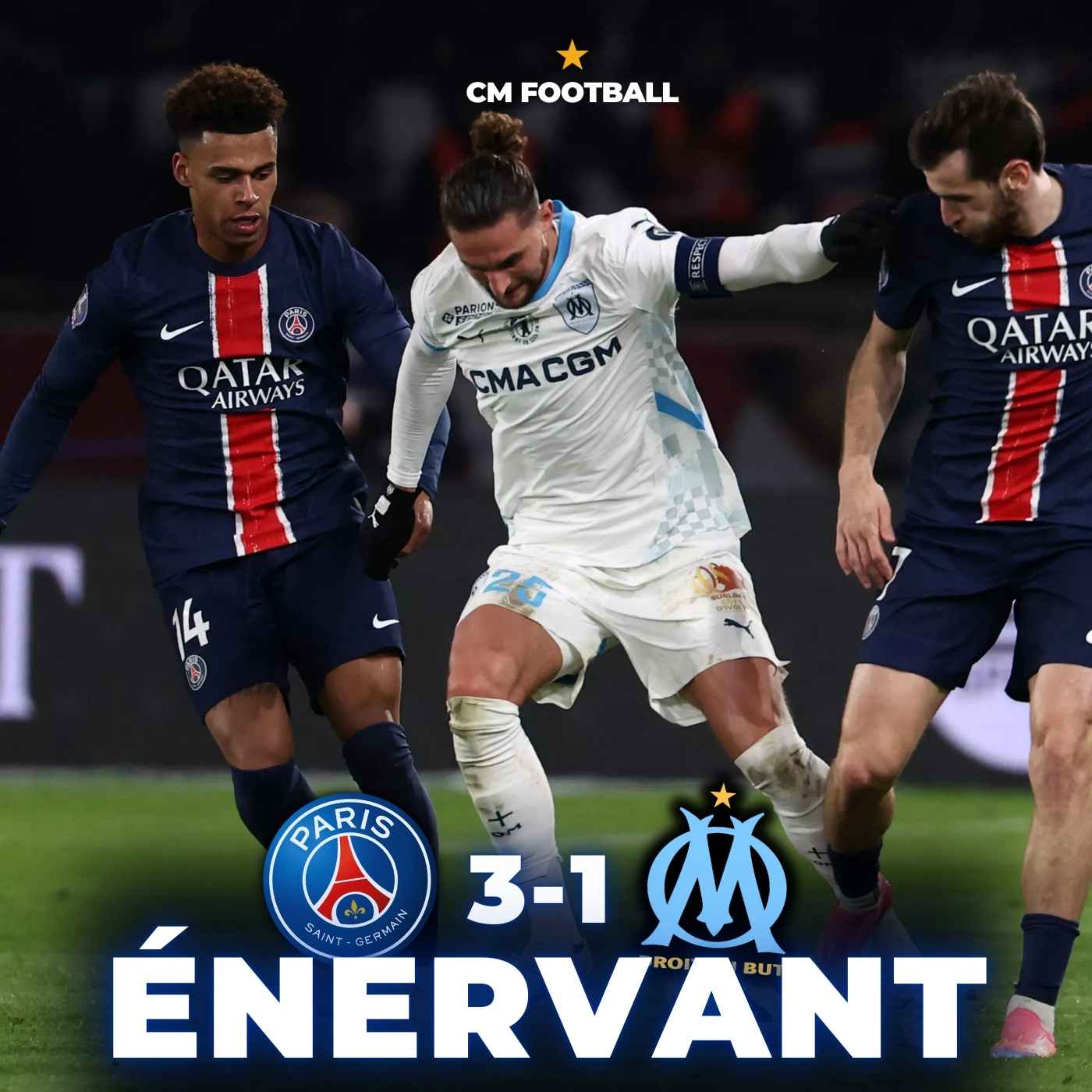 🤬 L’OM battu face au PSG (3-1) : frustrant ou limites affichées ?