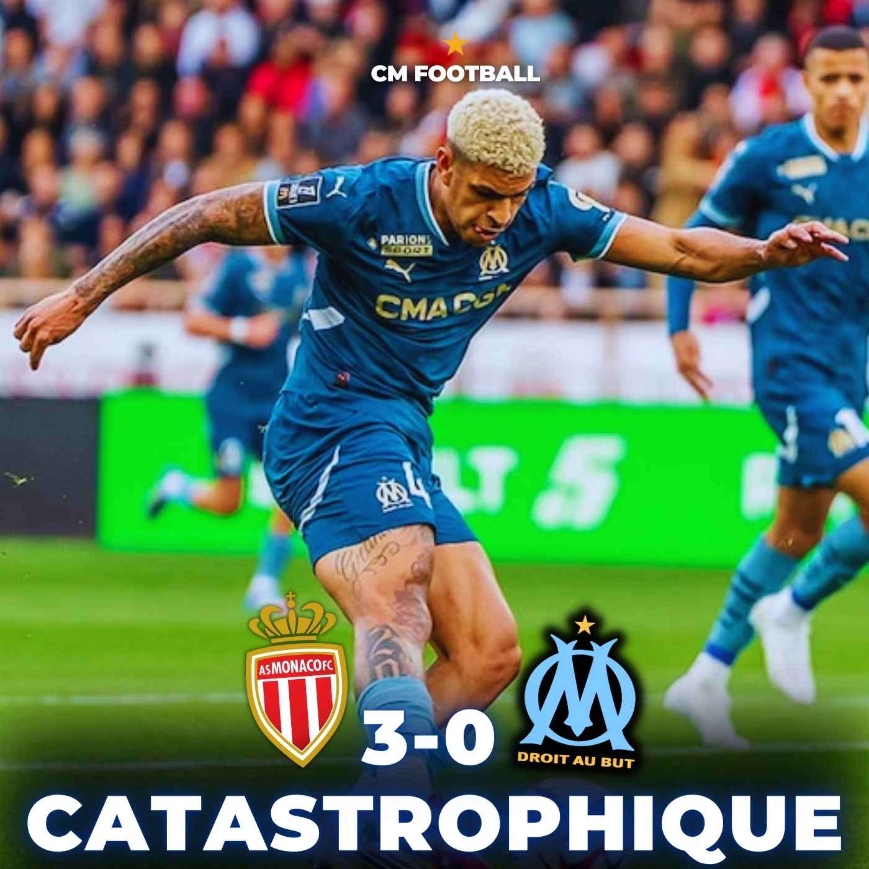 ❌ L’OM HUMILIÉ à MONACO (3-0) ! LUIS HENRIQUE et GREENWOOD DEHORS ?