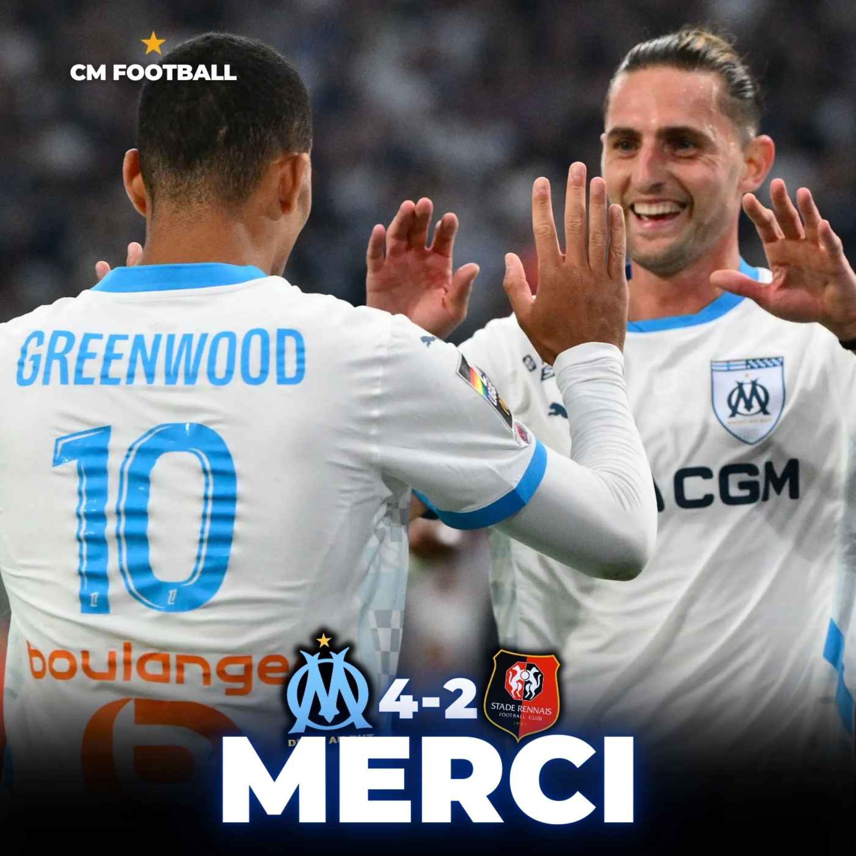 🤩 UNE SOIRÉE MAGIQUE ! L'OM KETCHUPISE RENNES 4-2 ! GREENWOOD & RABIOT AU TOP !