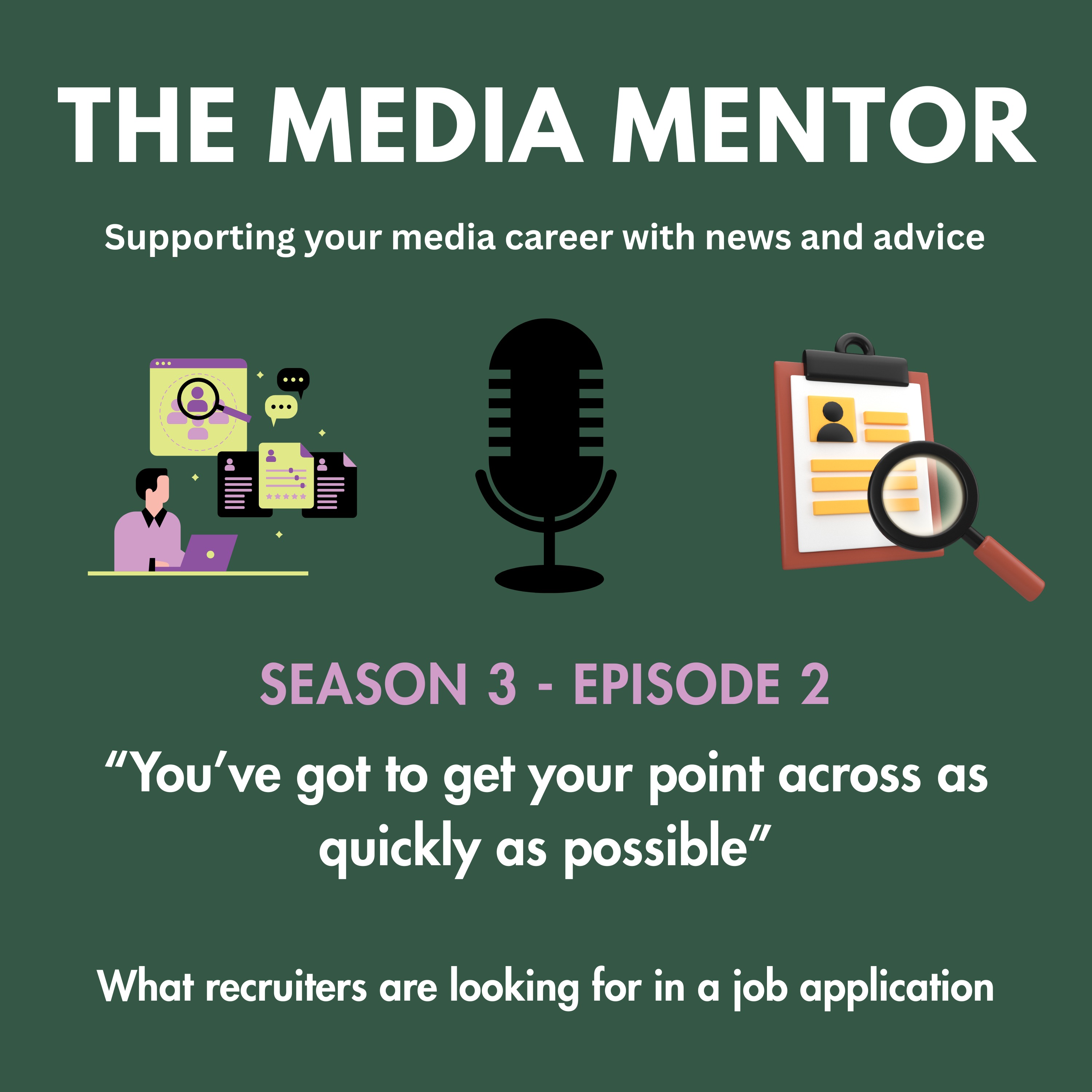 What recruiters are looking for in a job application episode artwork