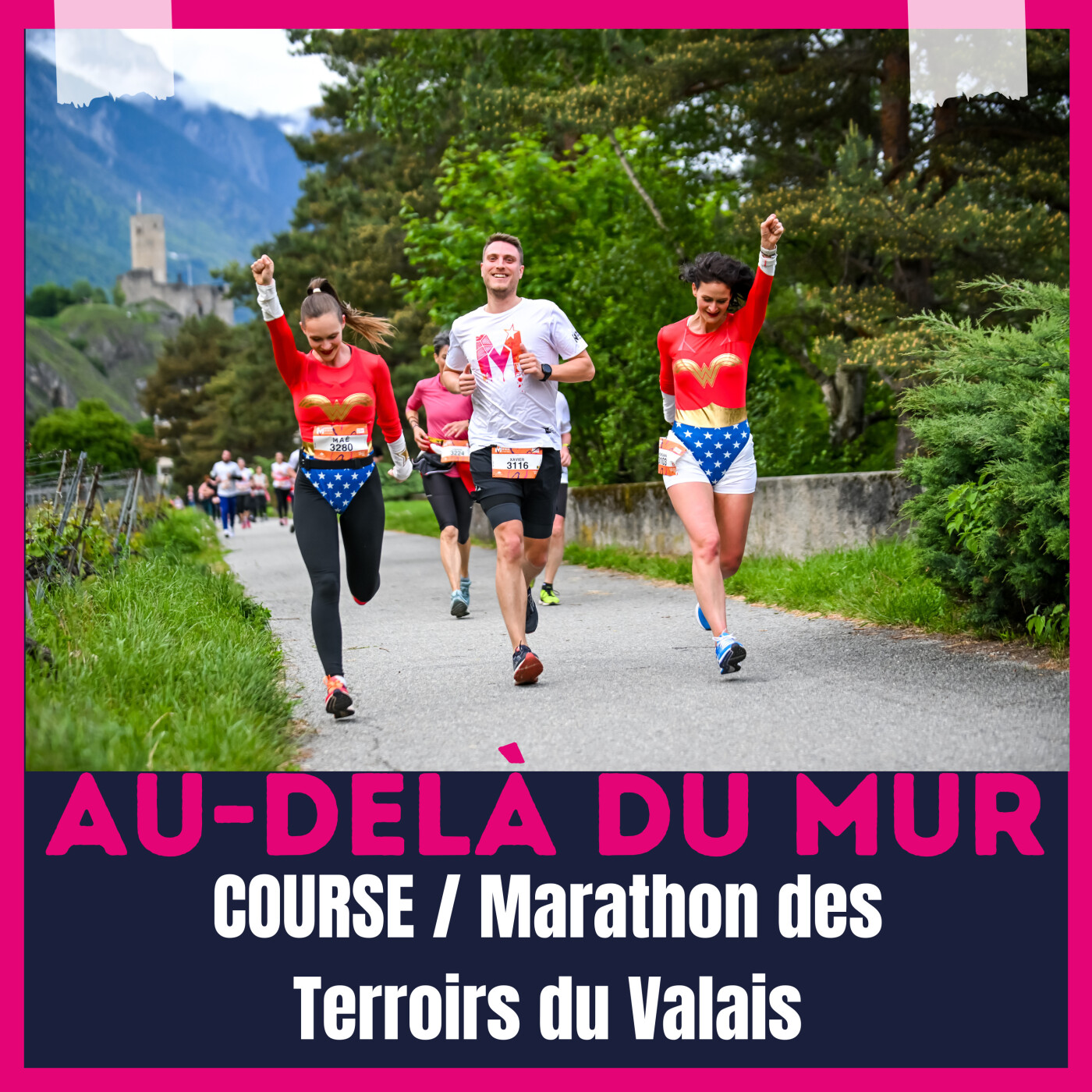 Au-delà du mur - progresse en course à pied