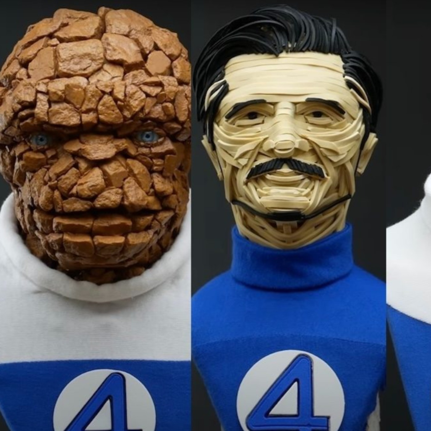 Ingenious Sculptor Makes THE FANTASTIC FOUR With Materials Based on Their ‘Powers’