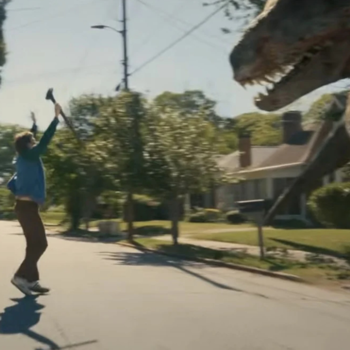 THE END OF OAK STREET Trailer Turns Suburbia Into a Dinosaur Feast episode artwork