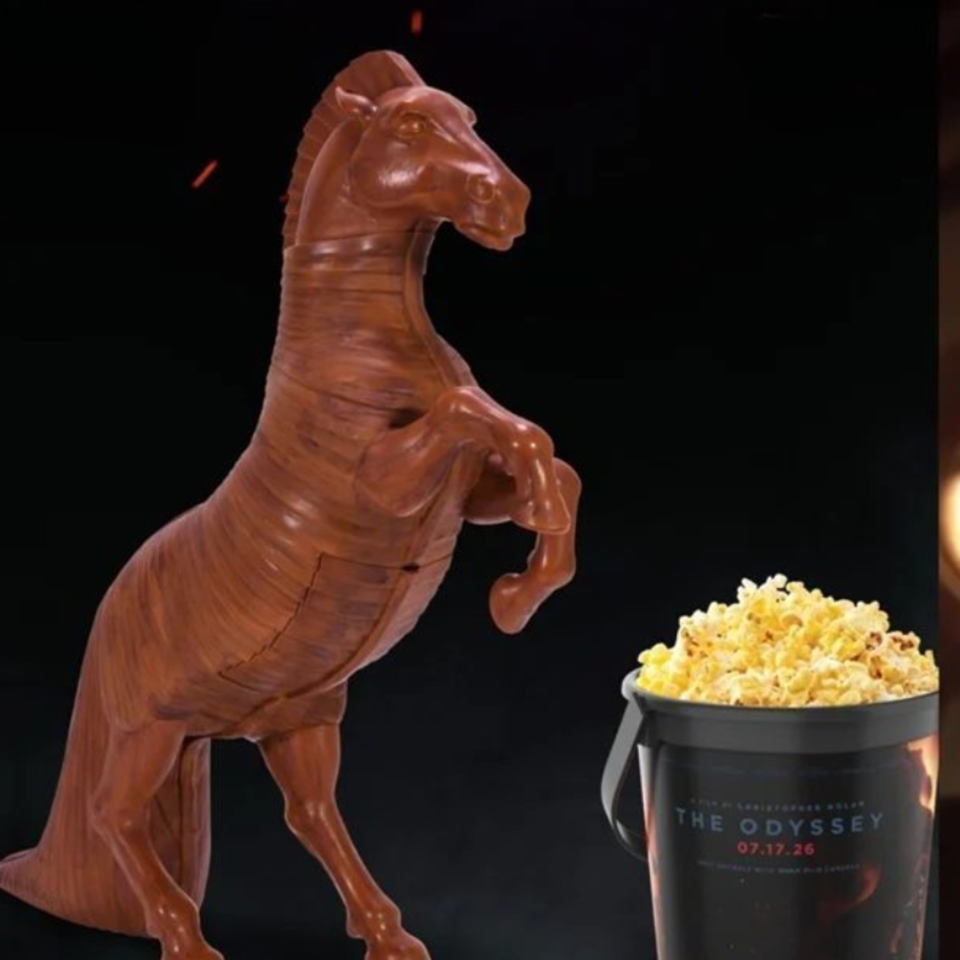 THE ODYSSEY Trojan Horse Popcorn Bucket Is Really Odd episode artwork