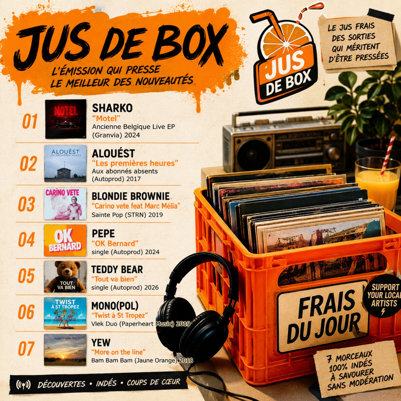 Jus de Box - la playlist 25/07/26 episode artwork