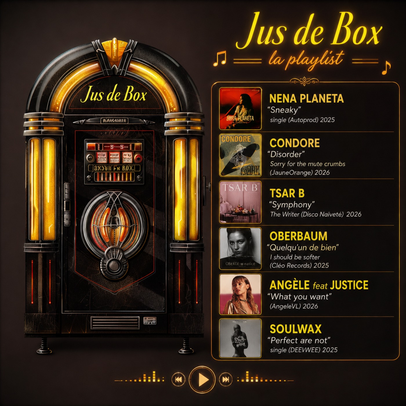 Jus de Box - la playlist 08/08/26 episode artwork