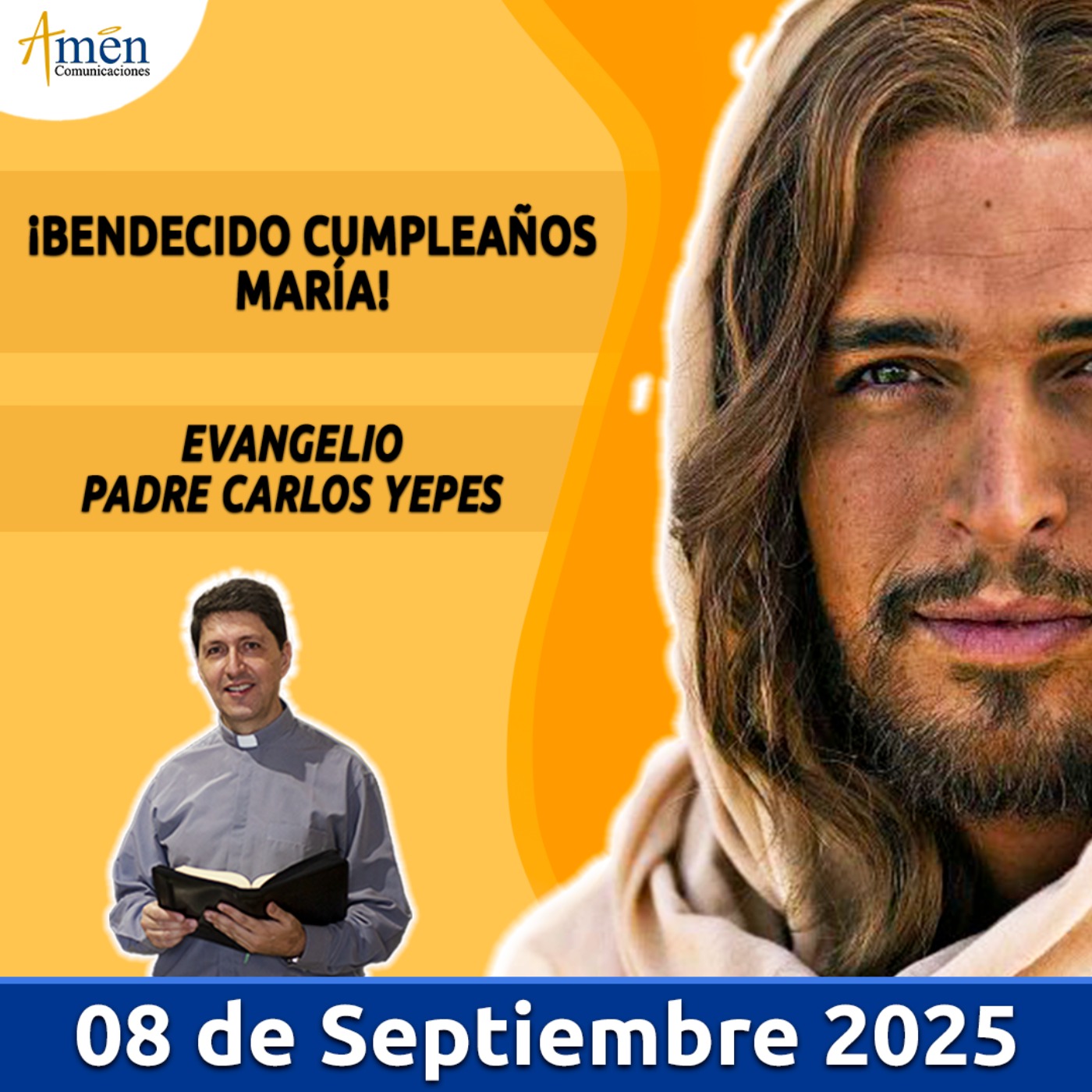 Evangelio De Hoy - 08 Septiembre 2025 - Padre Carlos Yepes