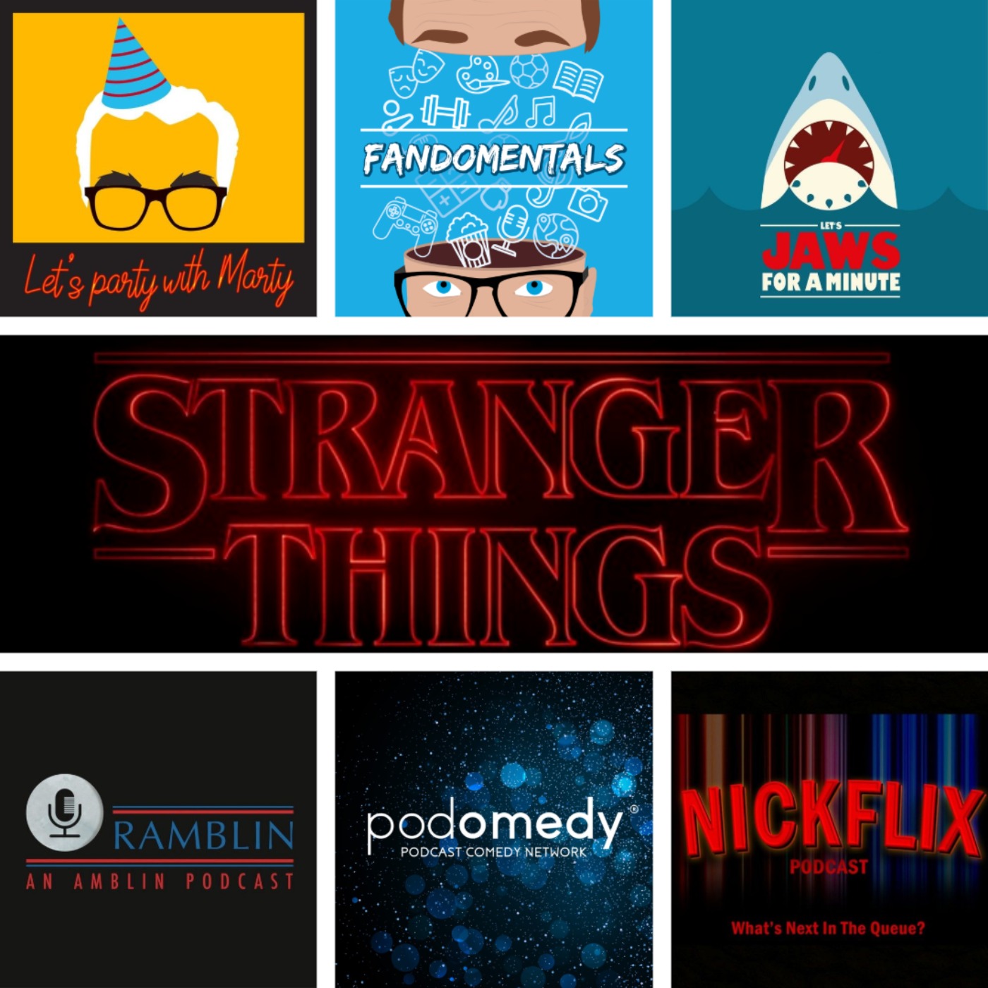 Random Fandom: Stranger Things with MJ Smith, Andrew Gaudion & Nick Mear (Let's Jaws for a Minute, Let's Party with Marty, Rambin: An Amblin Podcast & Nickflix) episode artwork