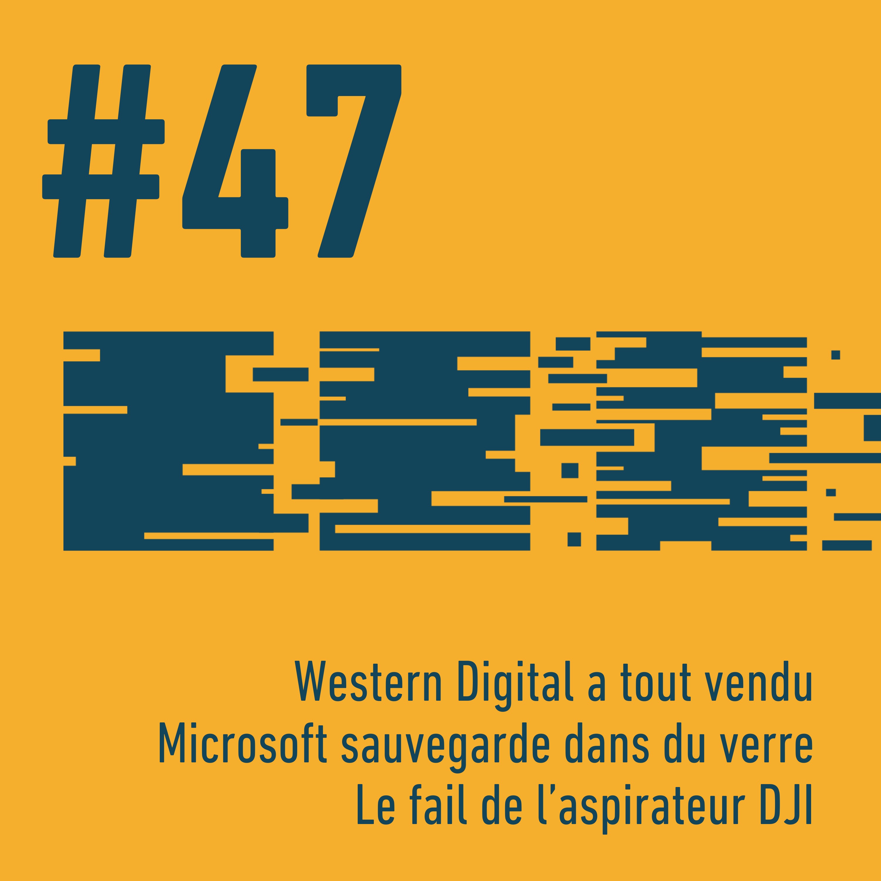 💾 Western Digital a tout vendu | 🧪 Microsoft sauvegarde dans du verre | 🤖 Le fail de l’aspirateur DJI  | Trois Trucs Tech #47 episode artwork