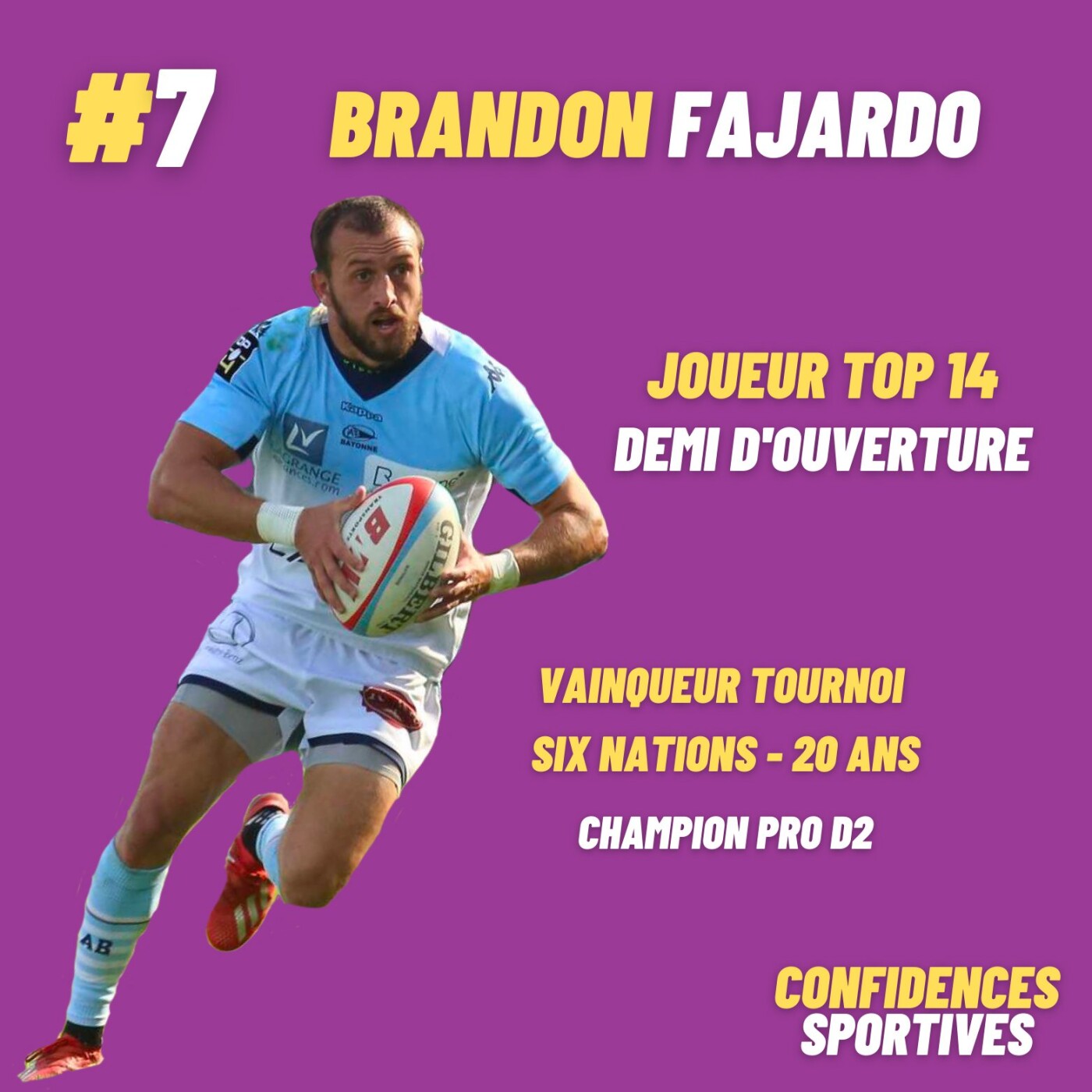 #7 - Brandon Fajardo : Les émotions d'un joueur professionnel de rugby du Top14