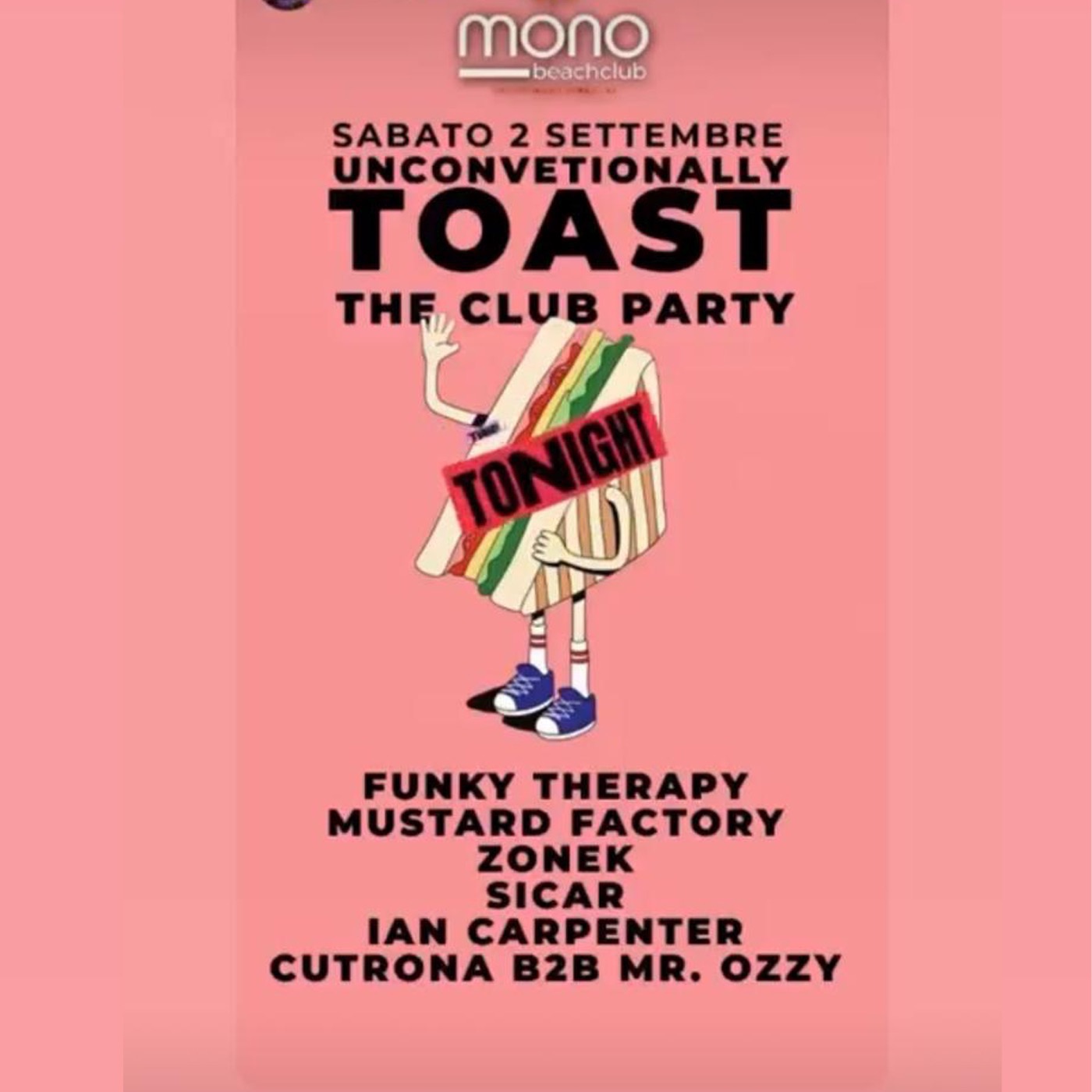 Cyber Monday #90: Ian Carpenter @ Toast [ 2 sept 2023 - Mono Beach Club, CT]