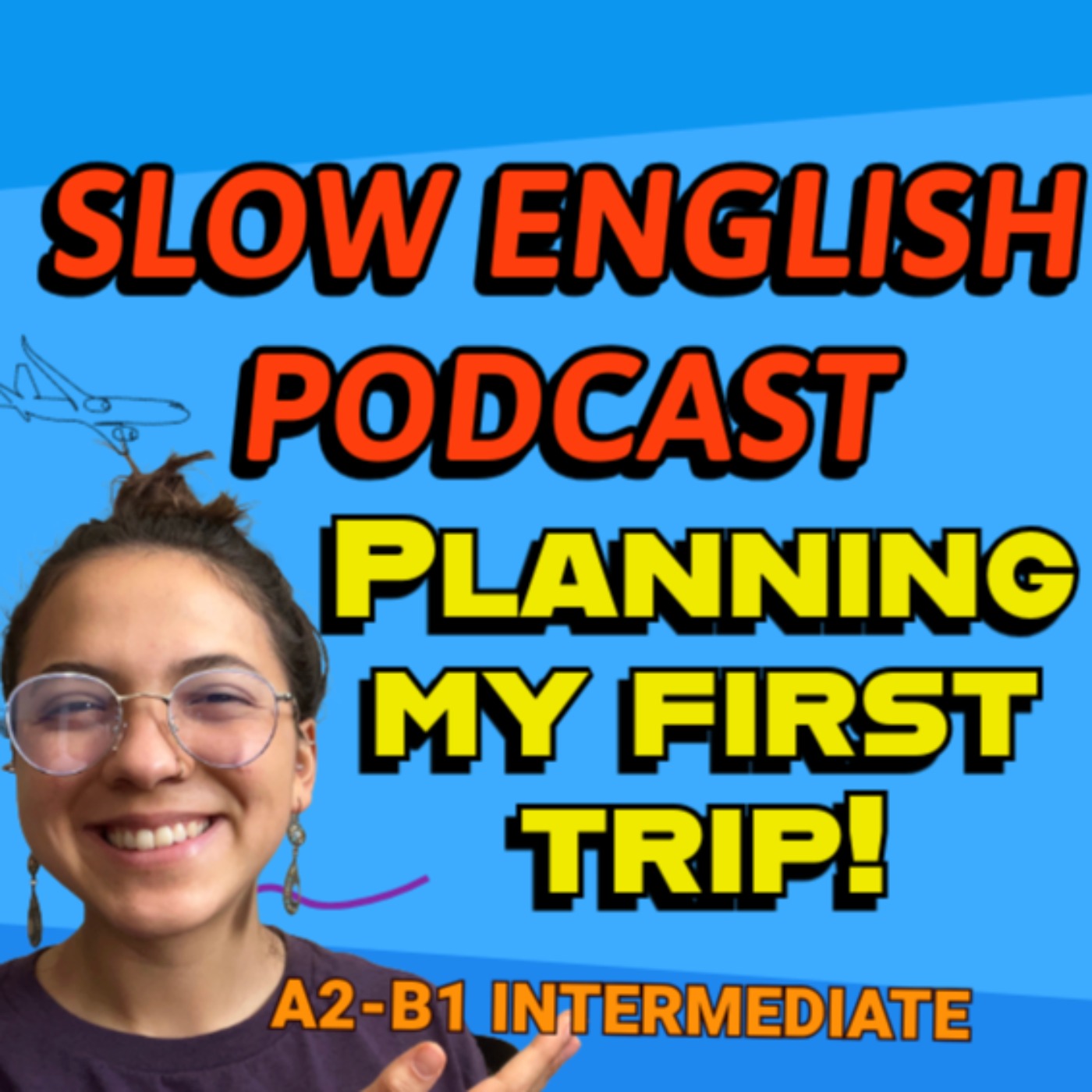 SLOW English Podcast for A2-B1 -- Planning my first Trip!✈️