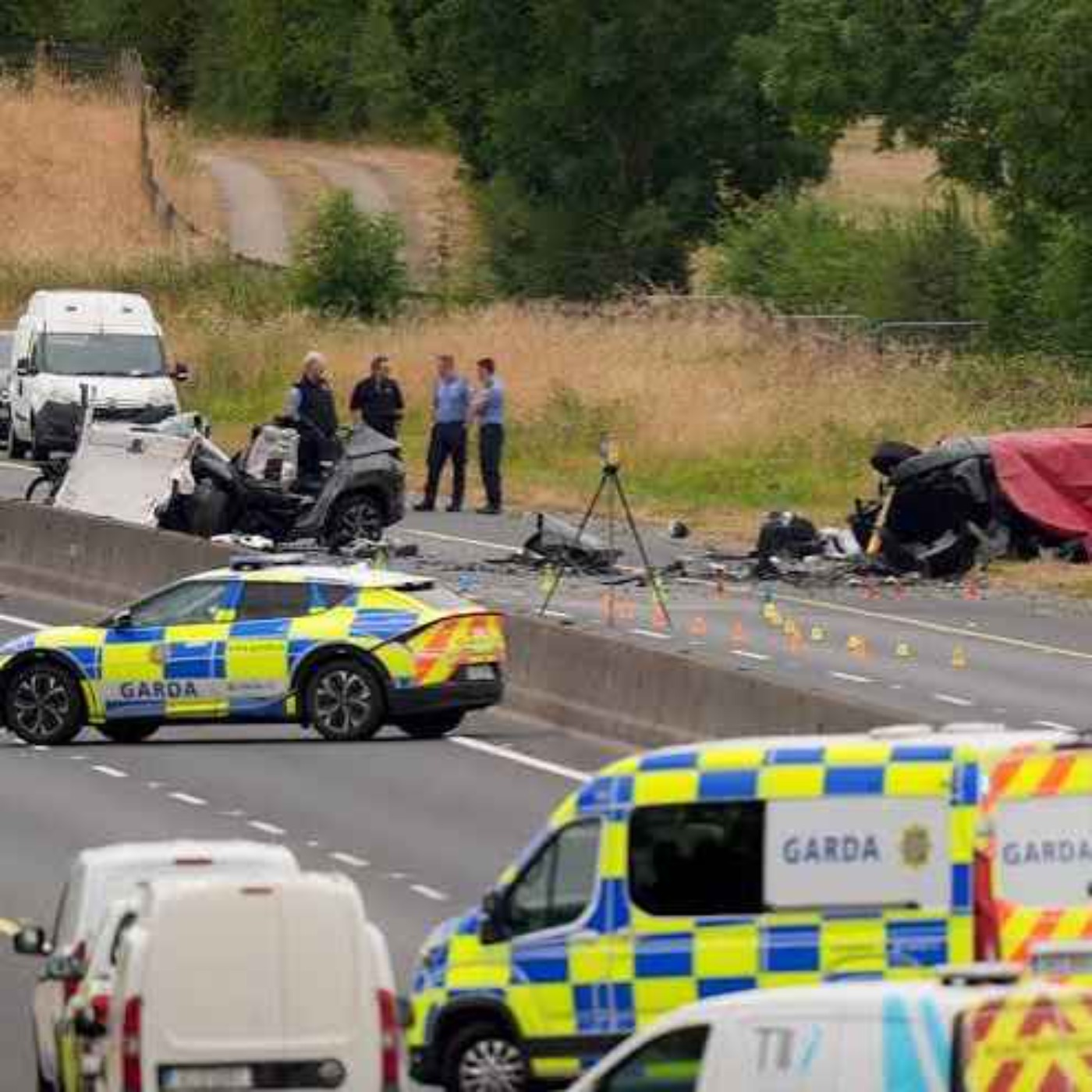 Five teenage boys killed after car driven wrong way on motorway ploughs into family on way to airport & four in hospital  episode artwork