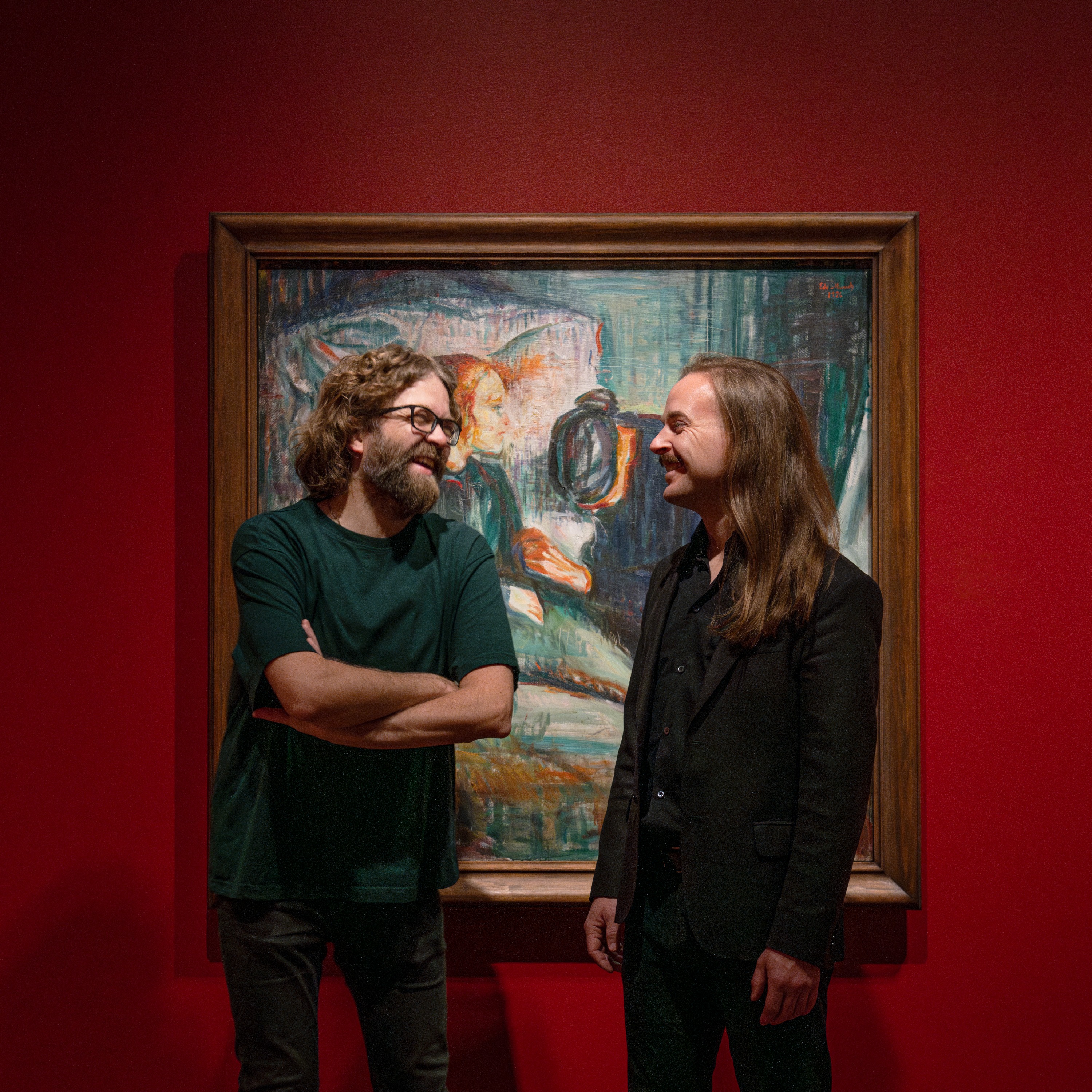 Gustav og Einar snakker om kunst