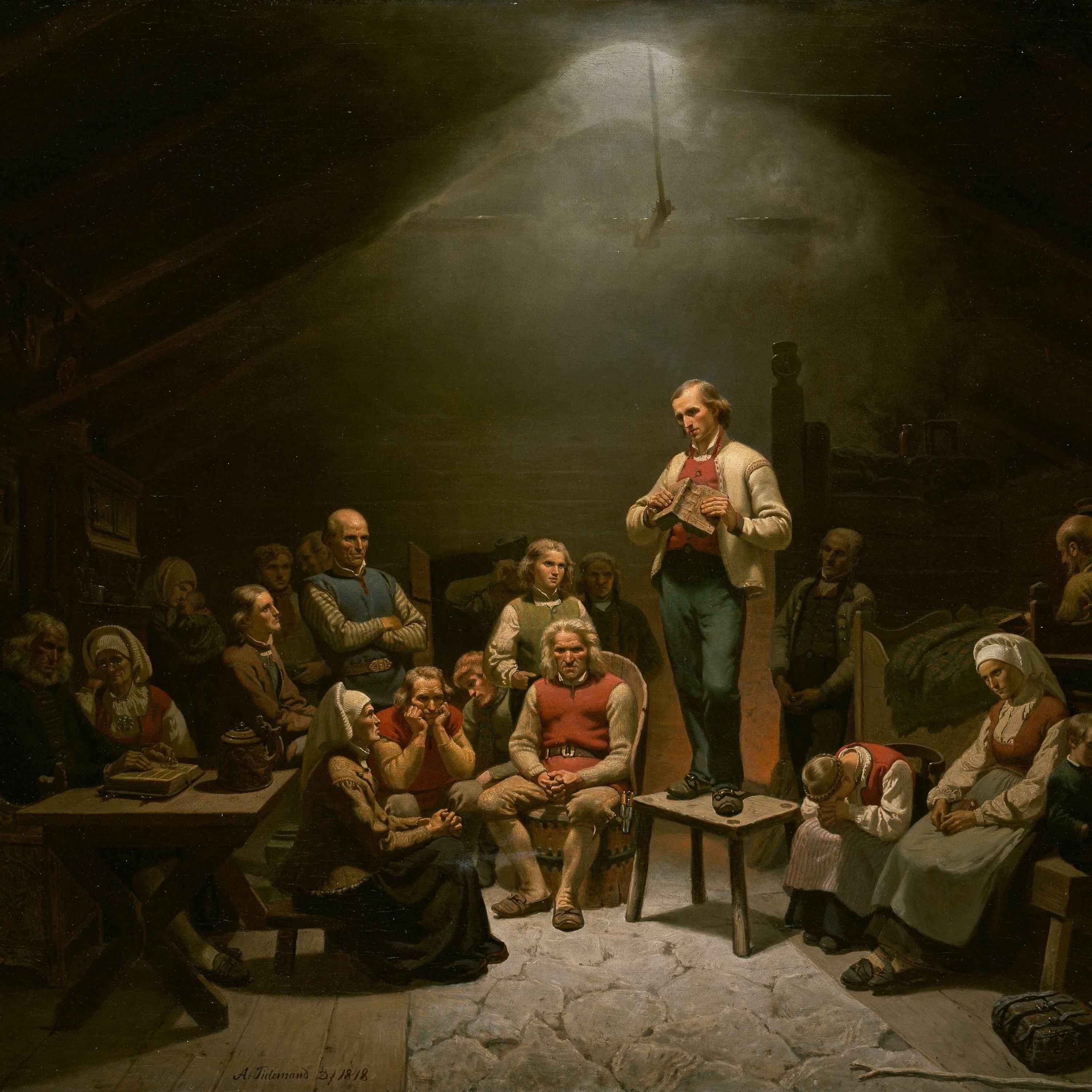 Gustav og Einar snakker om kunst