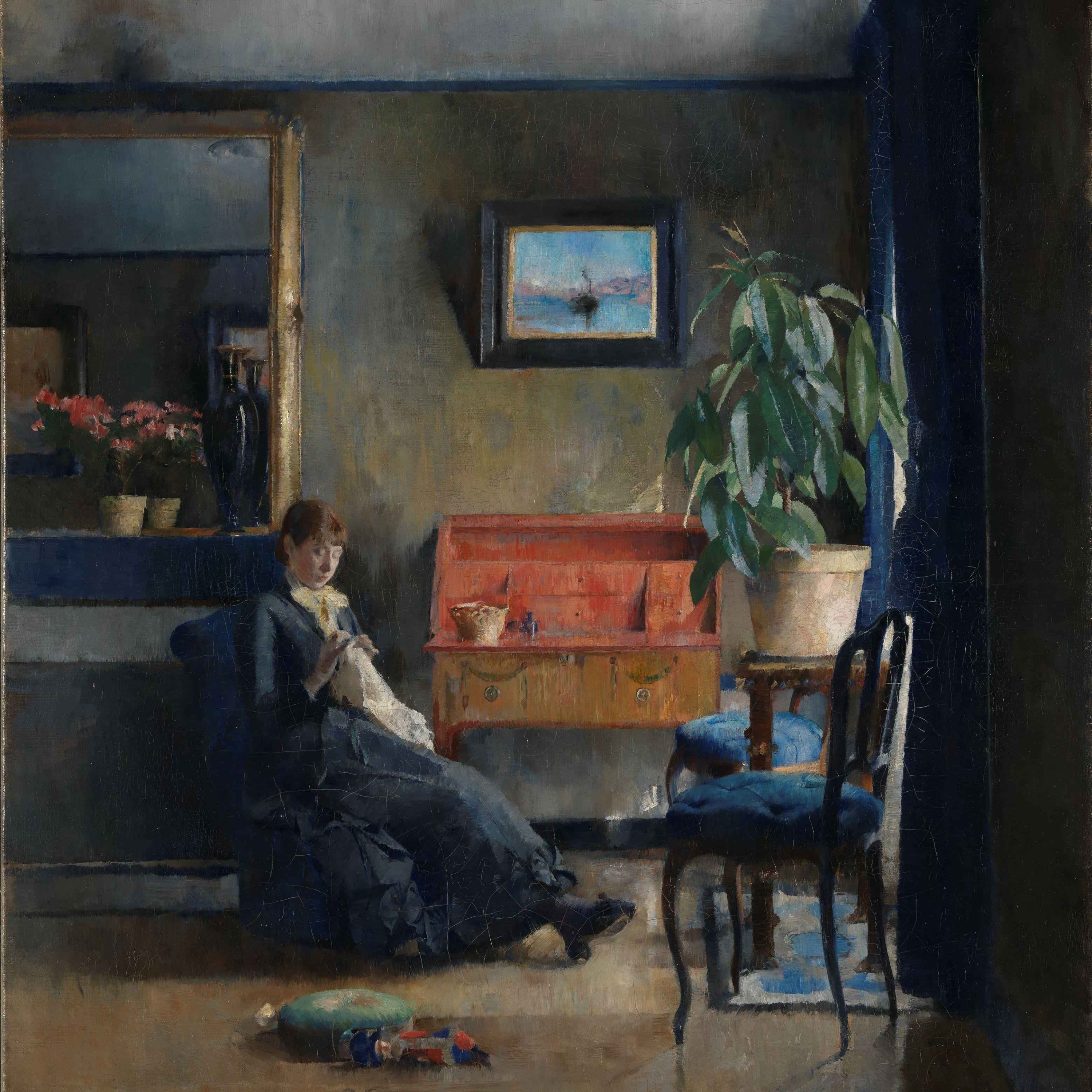 Gustav og Einar snakker om kunst