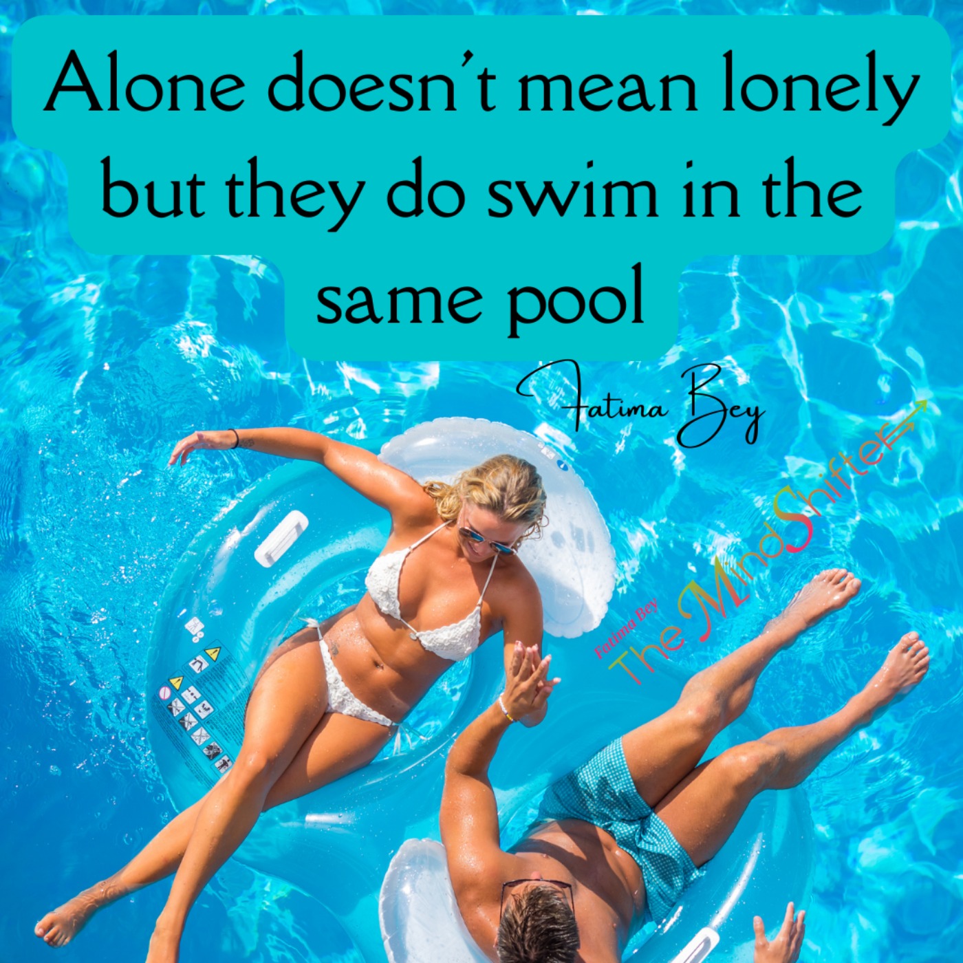 Alone Doesn't Mean Lonely But They Do Swim in the Same Pool