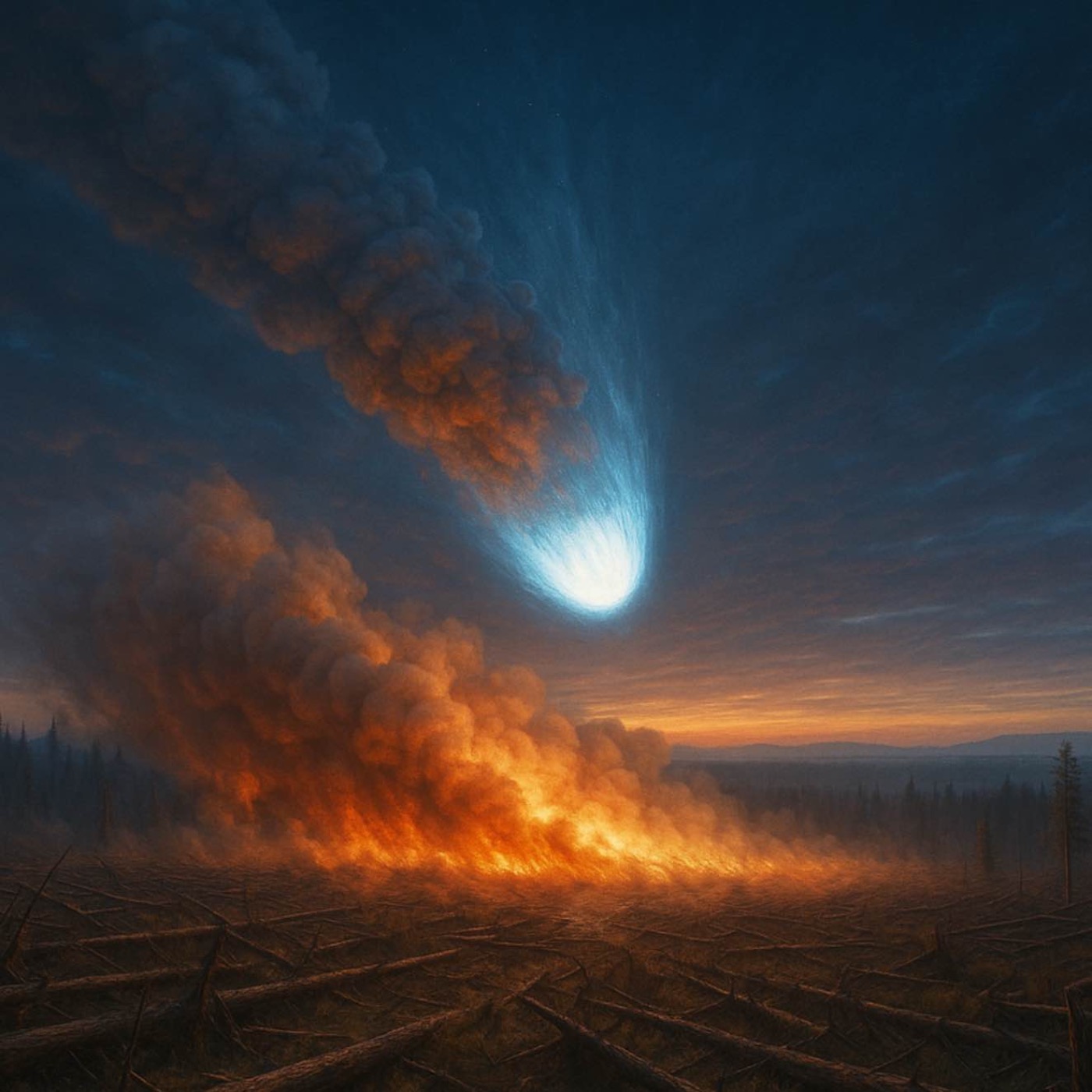 Tunguska-explosionen- Astroidträff utan krater