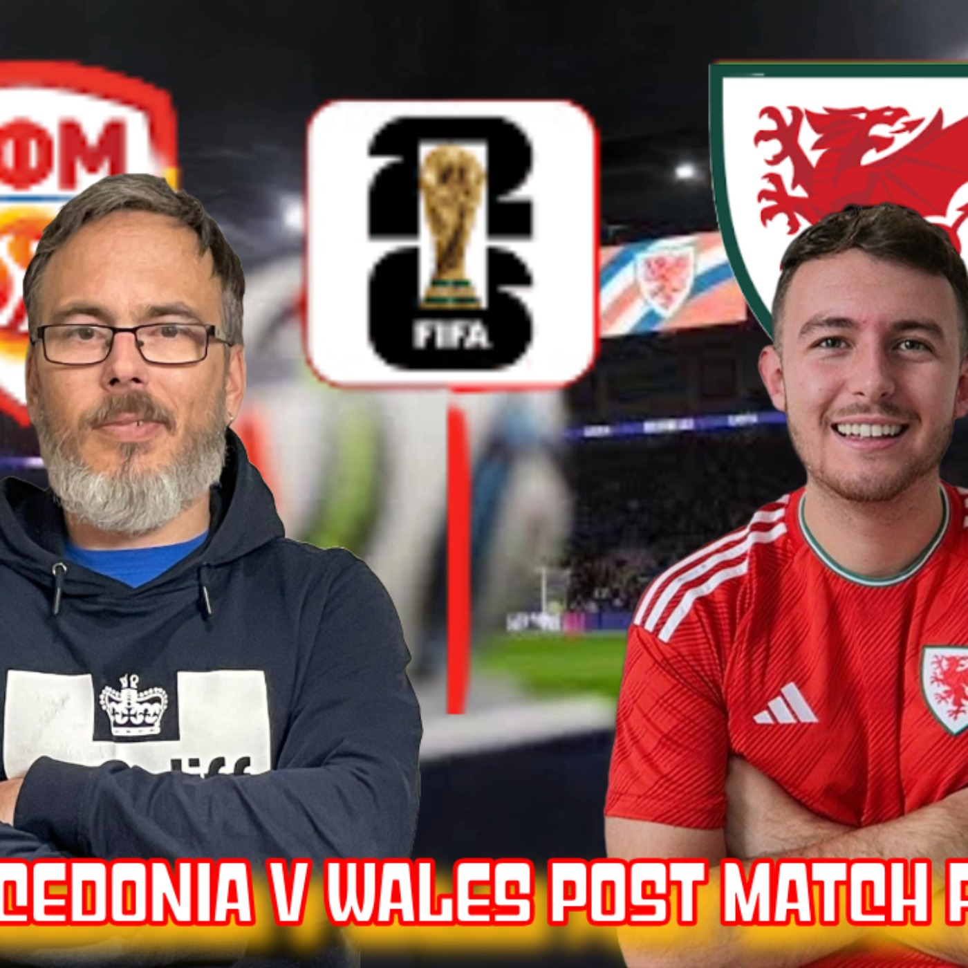LATE DRAMA as Dragons huff & puff | North Macedonia 1 Wales 1 Post Match | Cymru Am Byth episode artwork