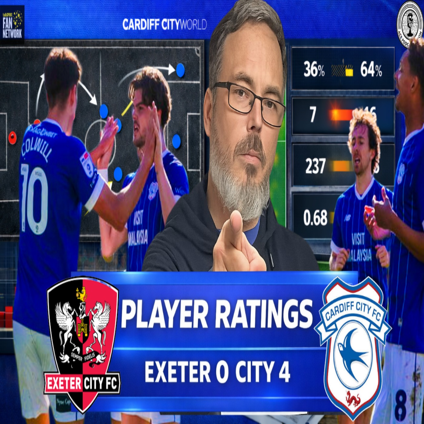 Rubin, Cian & Bluebirds teammates remind everyone who they ARE | Player Ratings Exeter 0 City 4  episode artwork