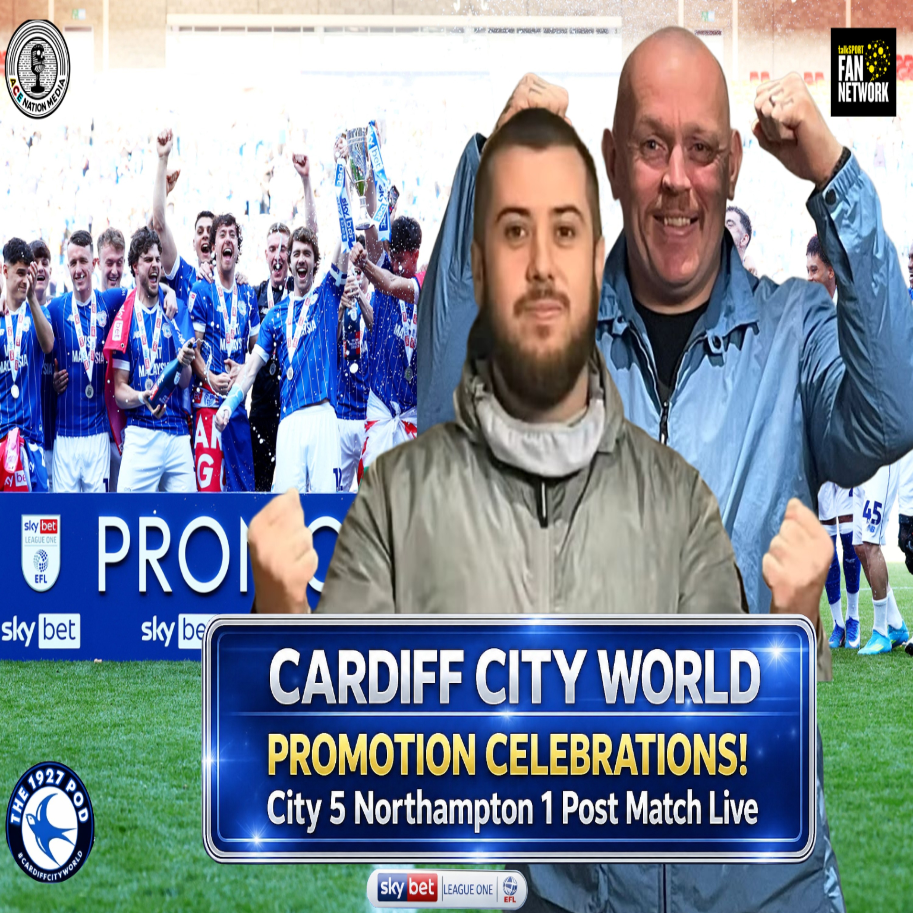 Promotion celebrations as Bluebirds decinate Northampton | 1927 Pod Live episode artwork