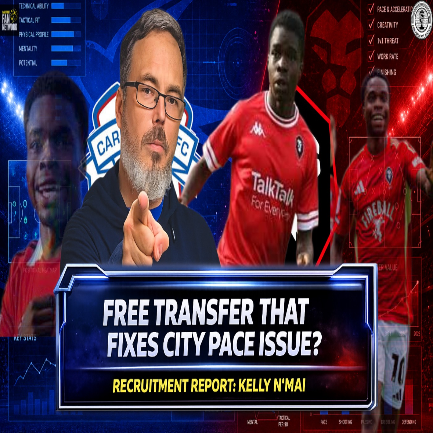Free transfer gamble that could fix City pace issue | Recruitment Report: Kelly N'Mai episode artwork