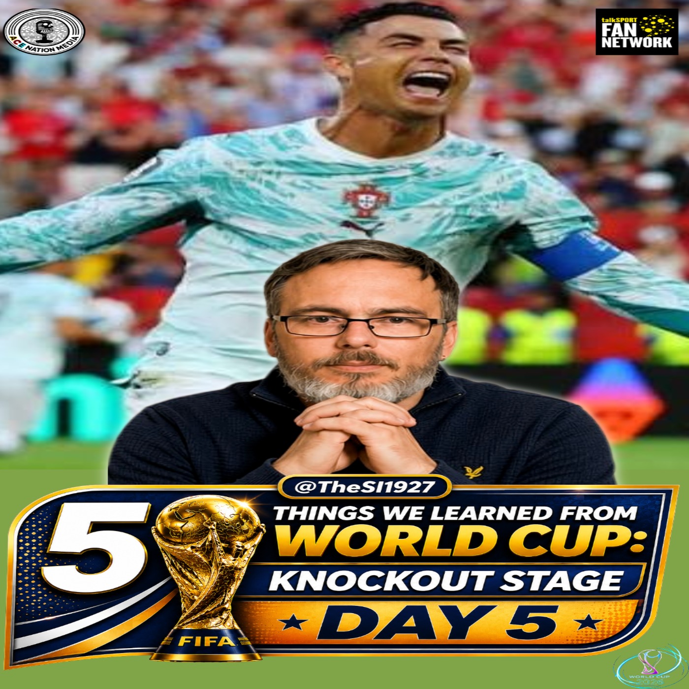 #Ronaldo fights on #Portugal win #Spain #Yamal Shine & more #WorldCup 5 Things Knockouts Day 5 #CR7. episode artwork
