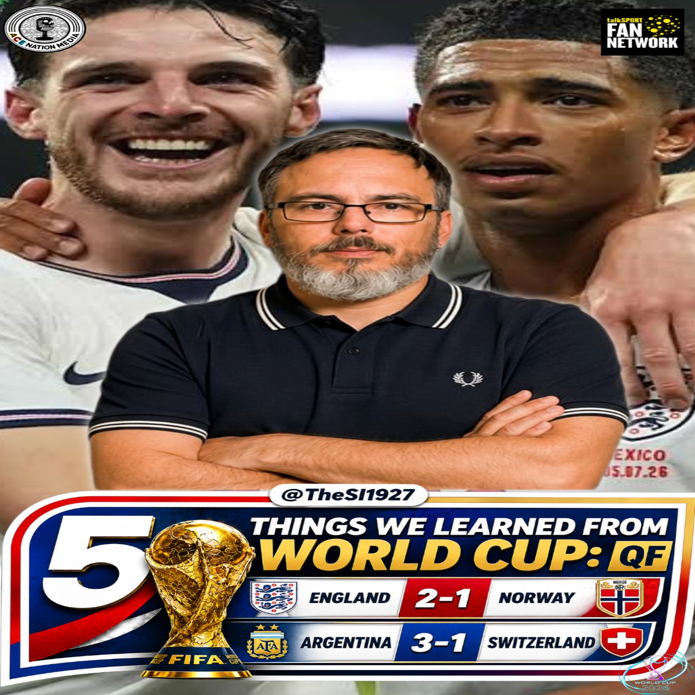 #Bellingham SAVES #England v #Norway as #Messi #Argentina beat #Switzerland #WorldCup 5Things Daily QF done episode artwork