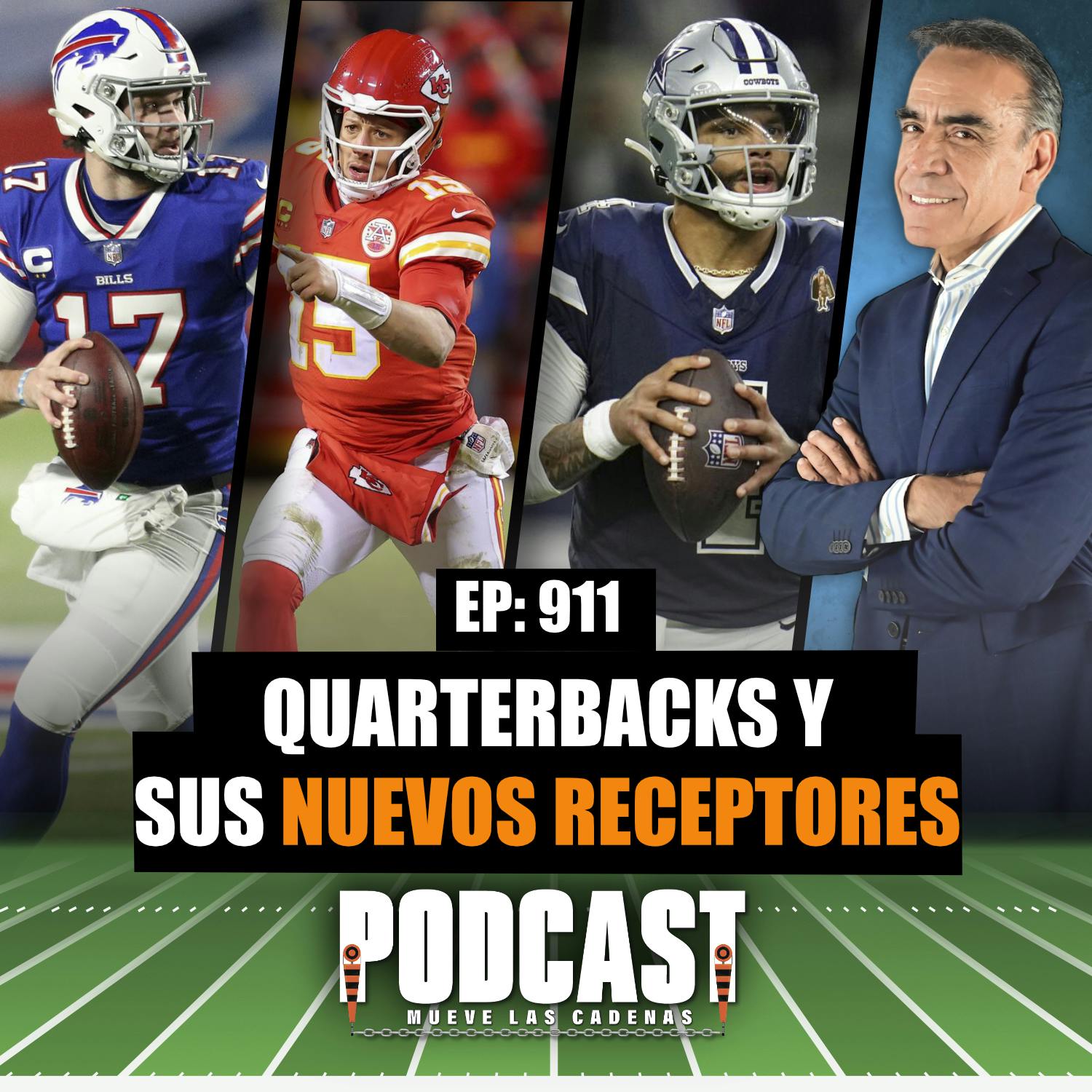 #JoshAllen #Mahomes y #Dak Trabajan con Nuevos Receptores