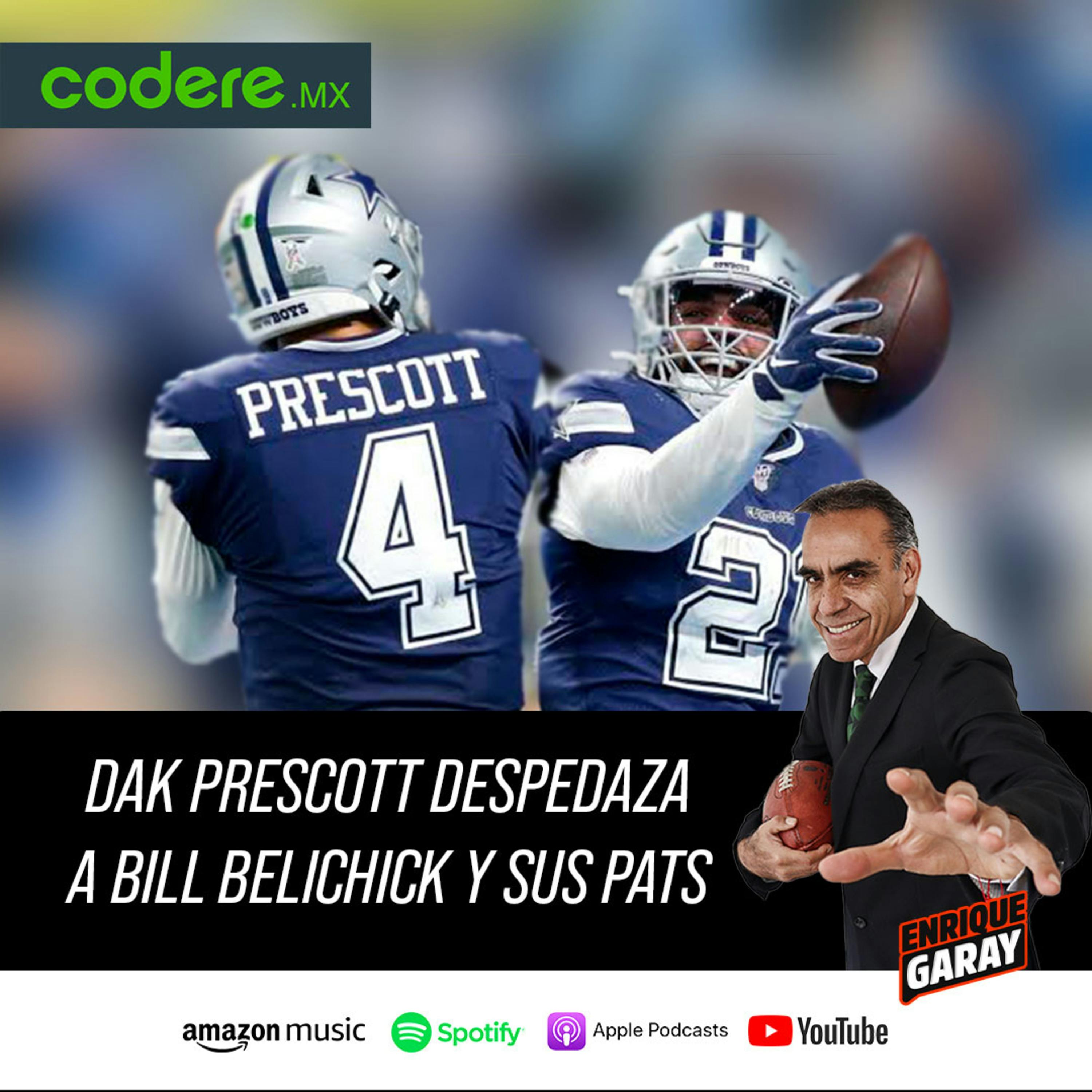 Dack Prescott despedaza a Bill Belichick y sus Pats.