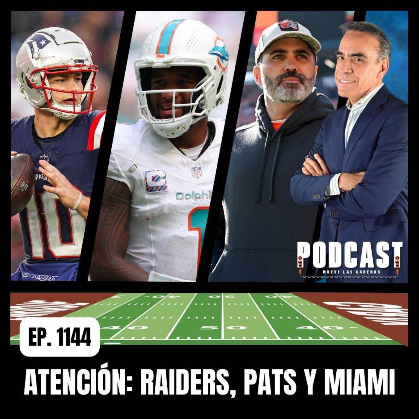 En la parte final del Power Rankings, Raiders, Pats, Browns y Miami, con Esperanza de Crecer