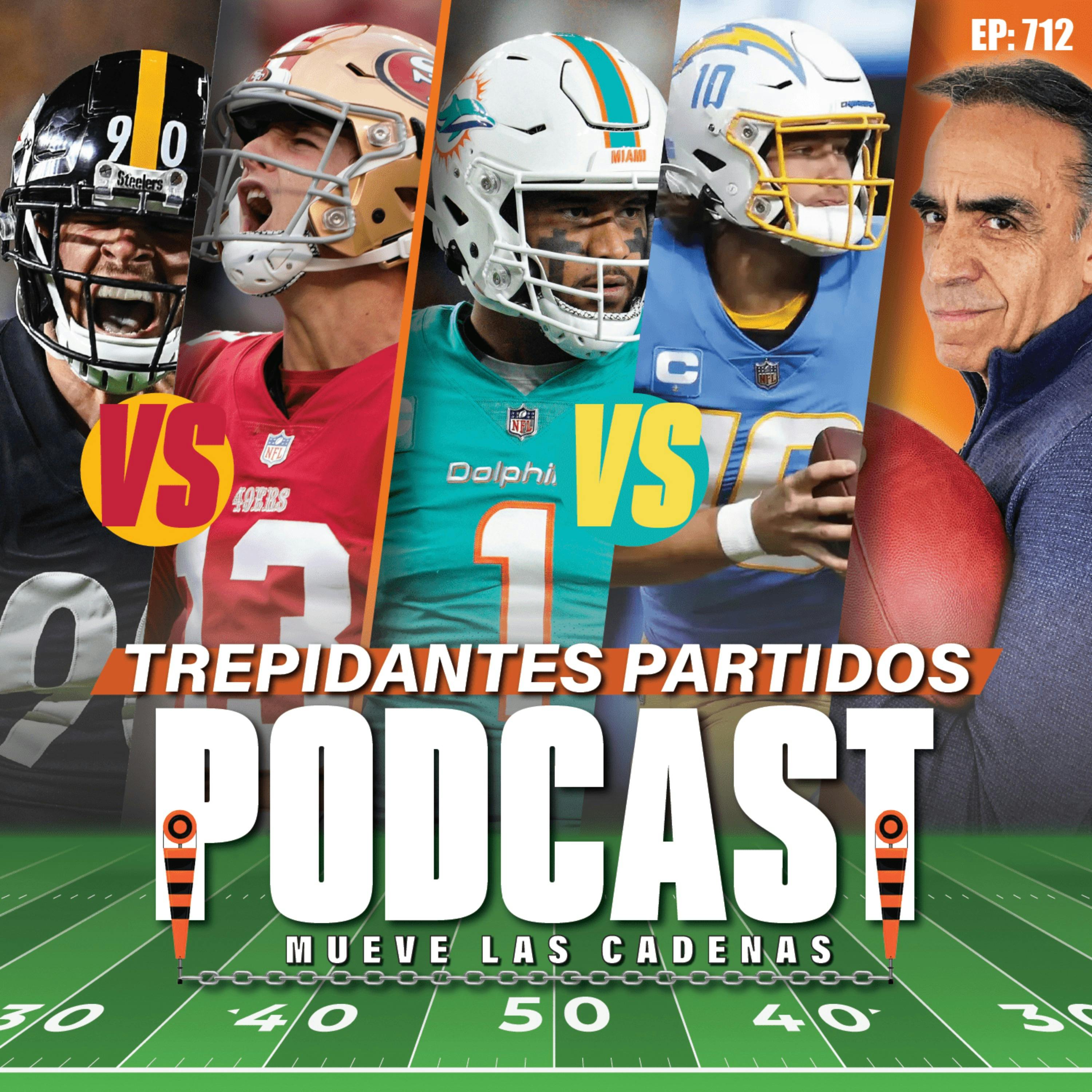 Domingo de @steelers vs @49ers y @miamidolphins vs @chargers