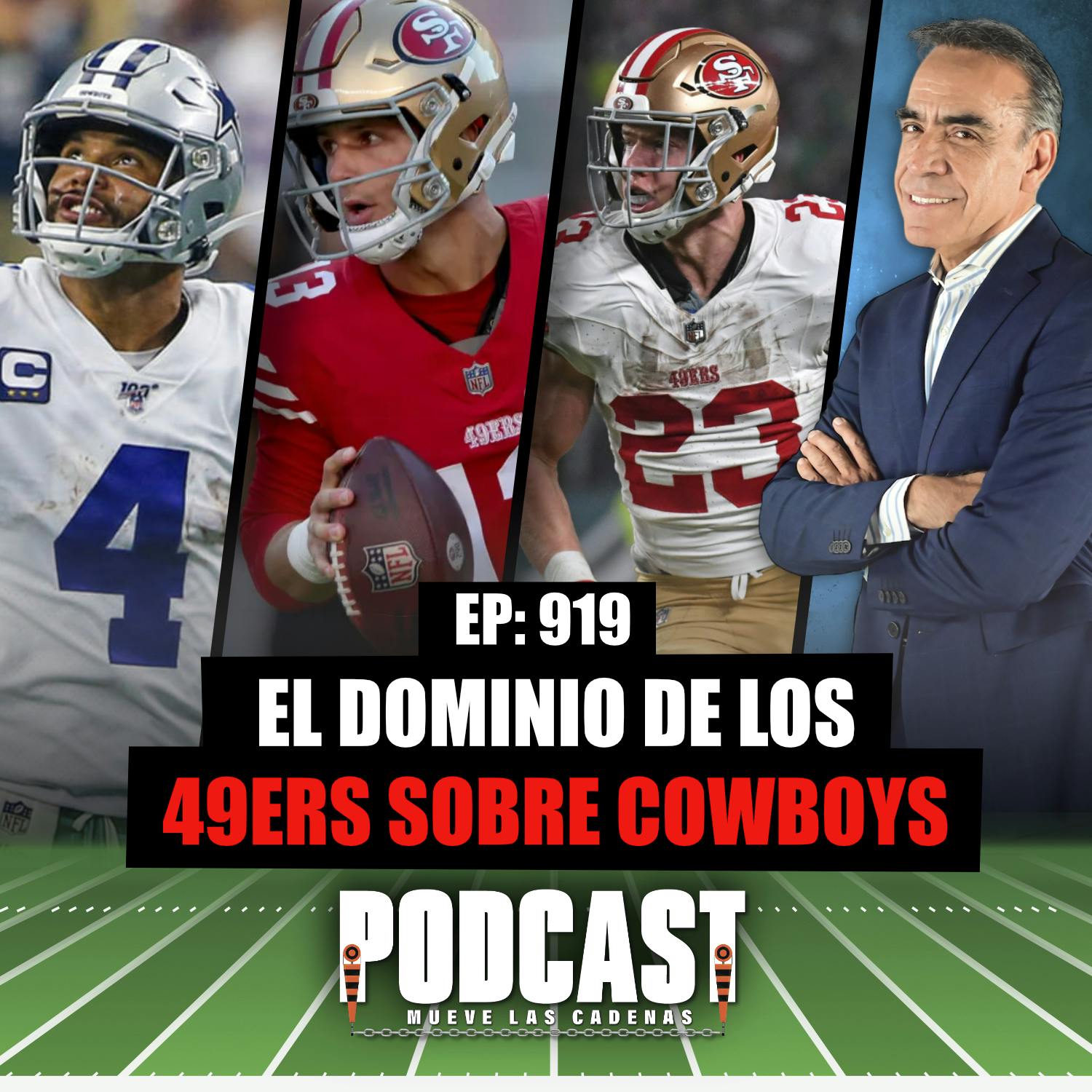 Los @49ers llevan 3 y ligarán la Cuarta Victoria consecutiva sobre @DallasCowboys