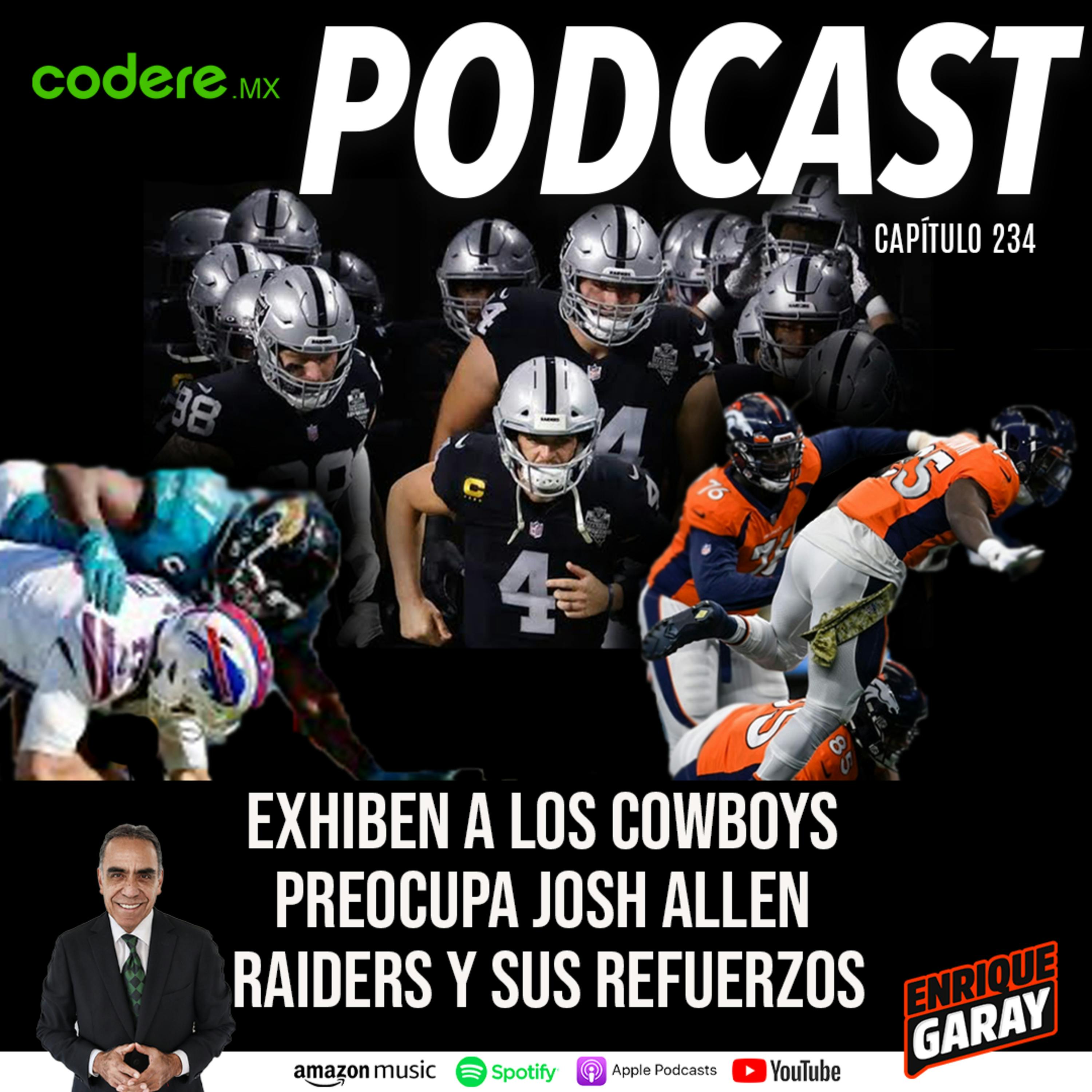 Exhiben a los Cowboys - Preocupa Josh Allen - Raiders y sus Refuerzos