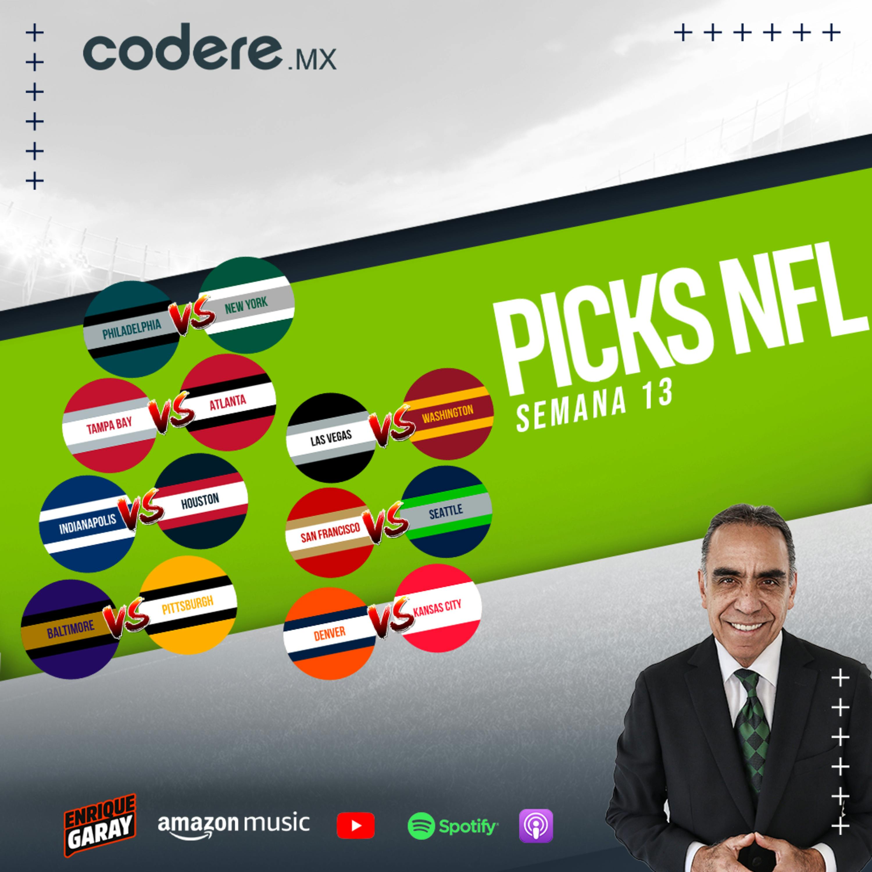 Picks NFL Semana 13. Patrocinados por CODERE