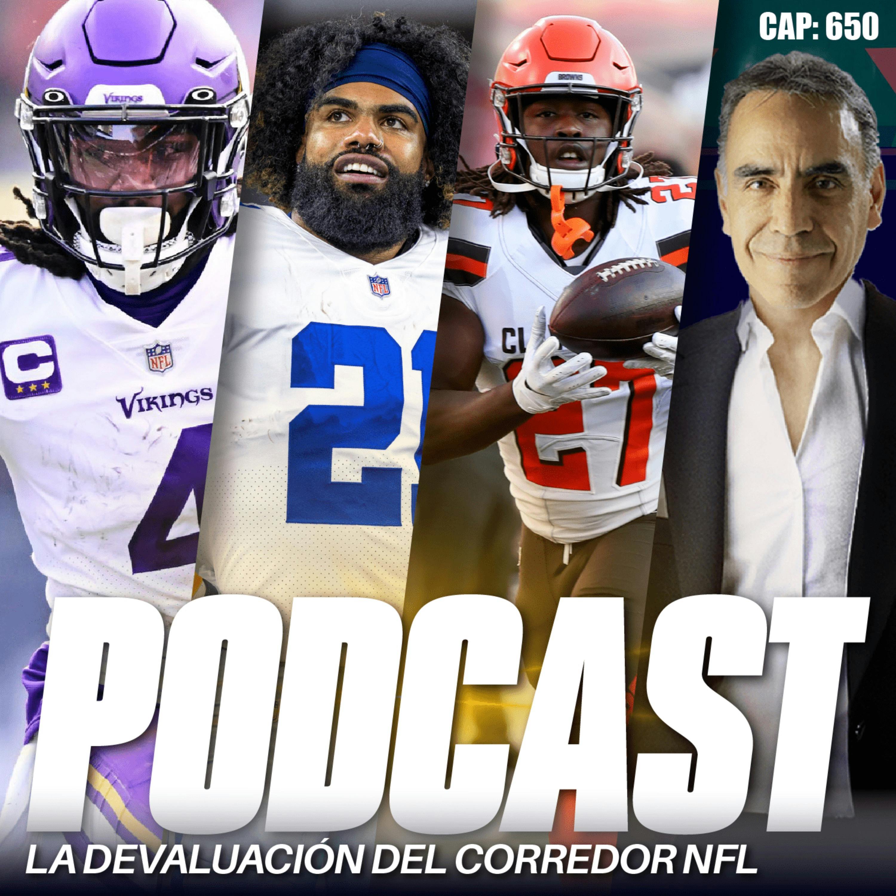 Los Corredores son los Jugadores de Campo Peor pagados en la NFL