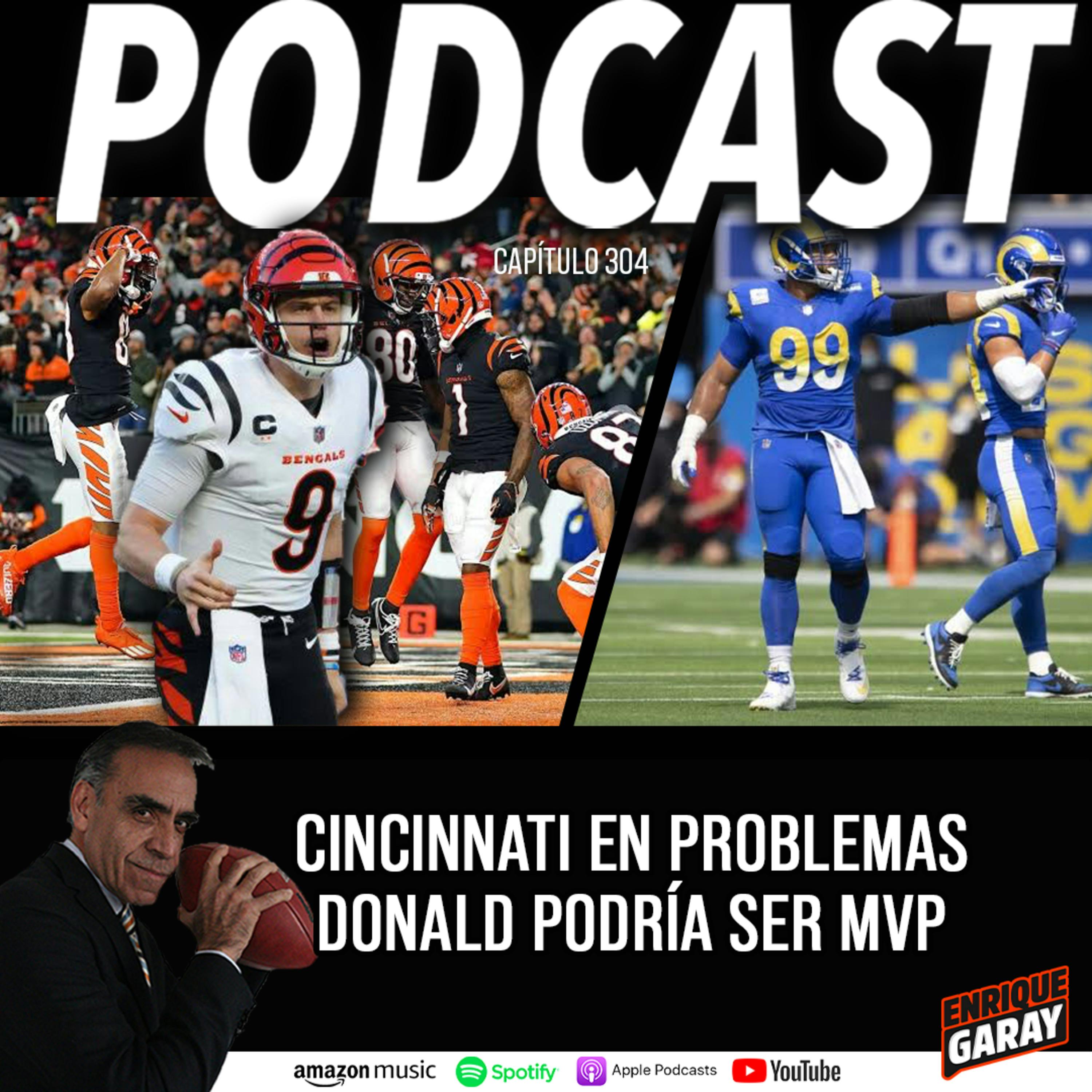 Cincinnati en problemas Donald podría ser MVP