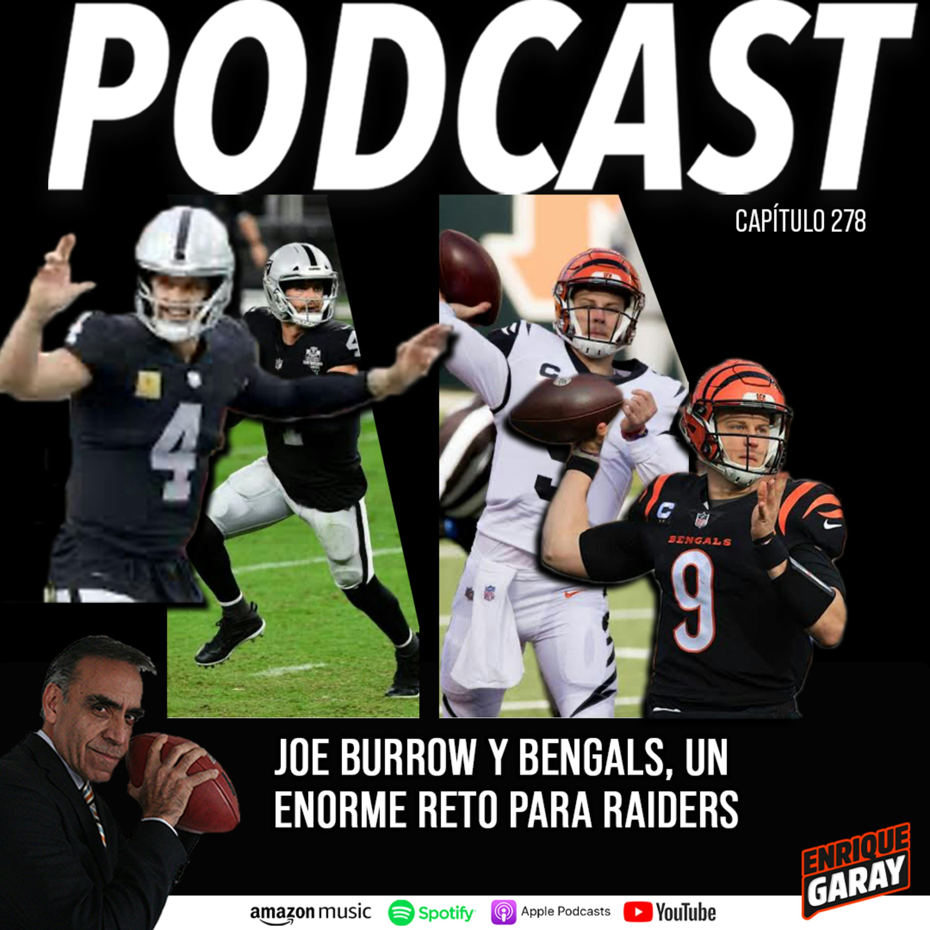 Joe Burrow y Bengals, un Enorme Reto para Raiders