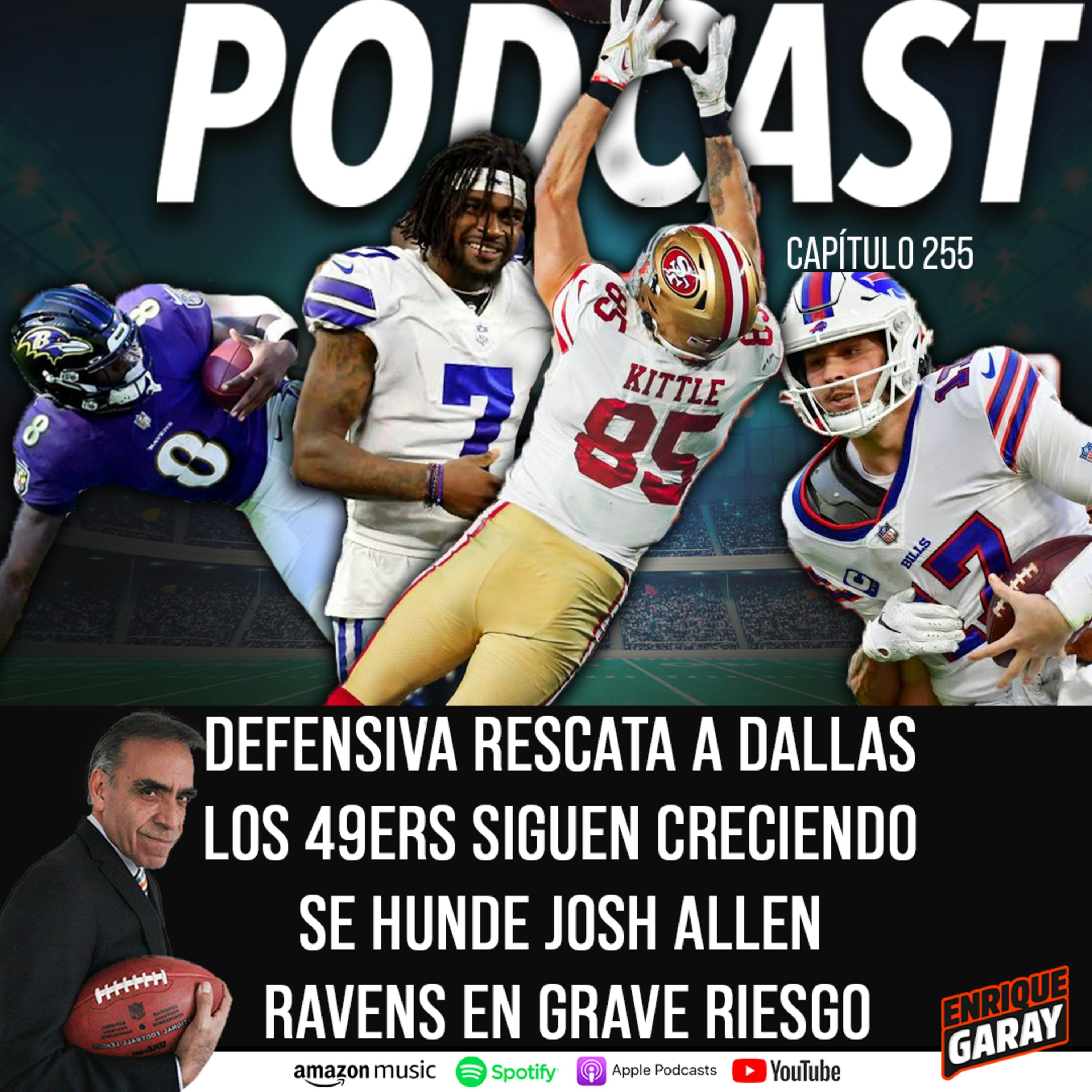 Defensiva rescata a Dallas. Los 49ers siguen Creciendo. Se hunde Josh Allen.  Ravens en Grave Riesgo