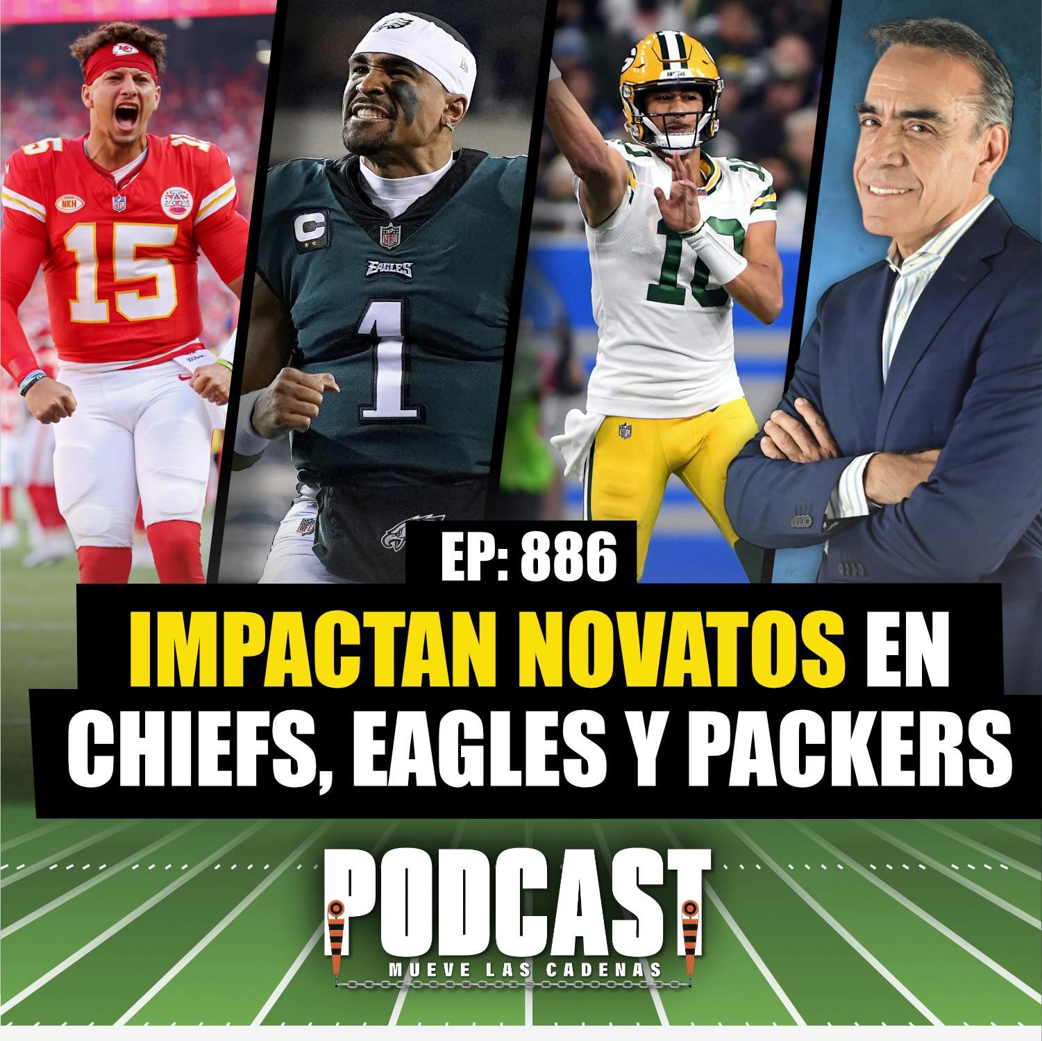 Favorable presentación de Novatos en @chiefs @eagles y @packers